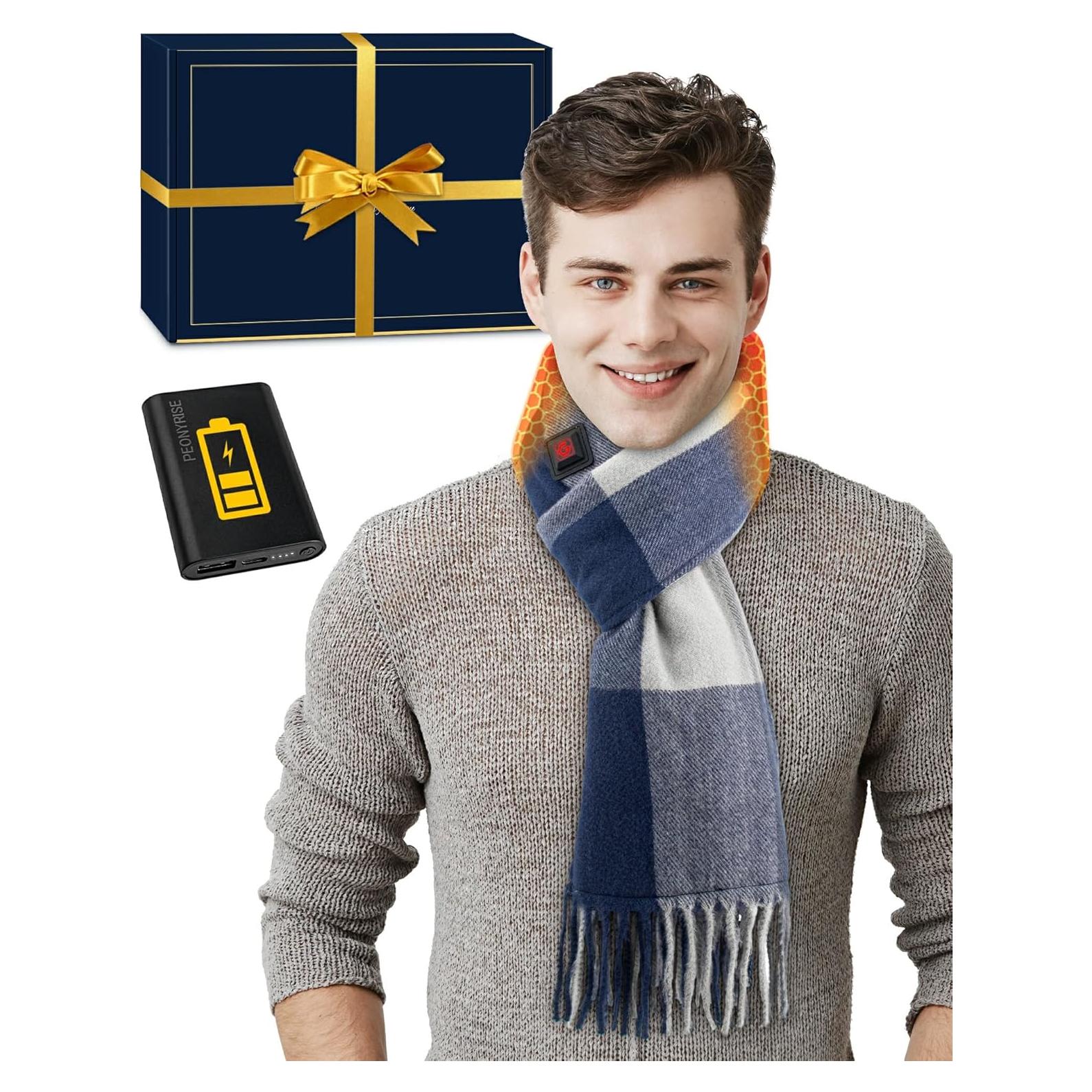 Bufanda Calentada Grafeno 5000mAh Azul para Hombre y Mujer