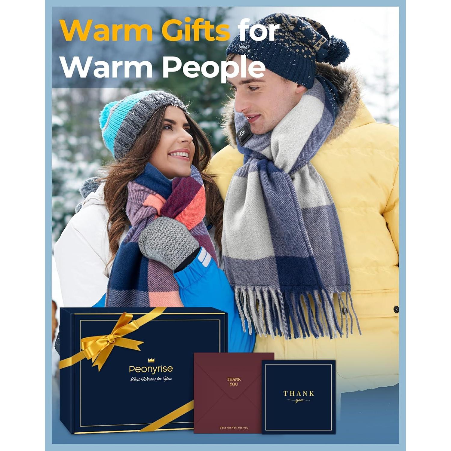 Bufanda Calentada Grafeno 5000mAh Azul para Hombre y Mujer