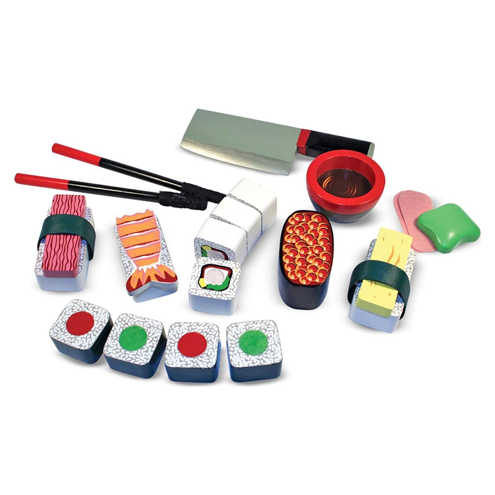 Juego de Sushi de Madera Melissa & Doug 24 Piezas para Niños