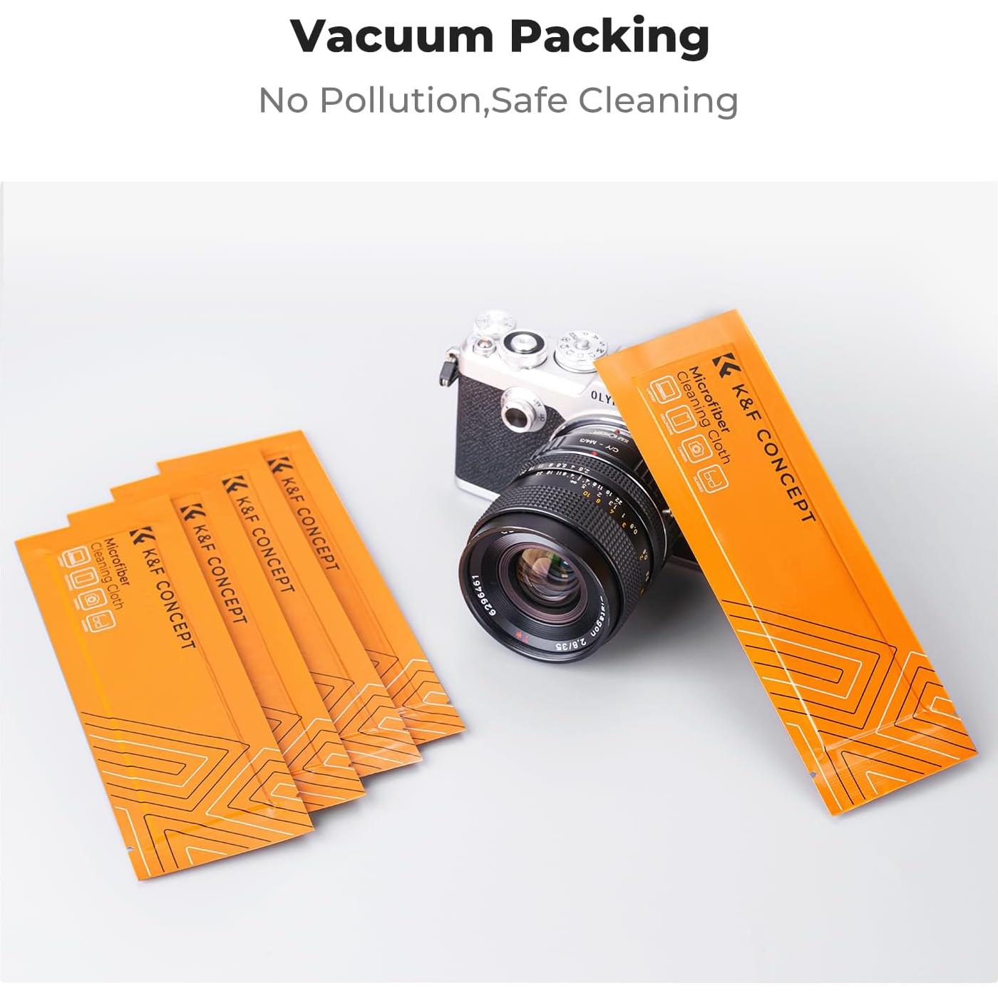 Paquete de 20 Paños de Microfibra K&F Concept 15x15cm