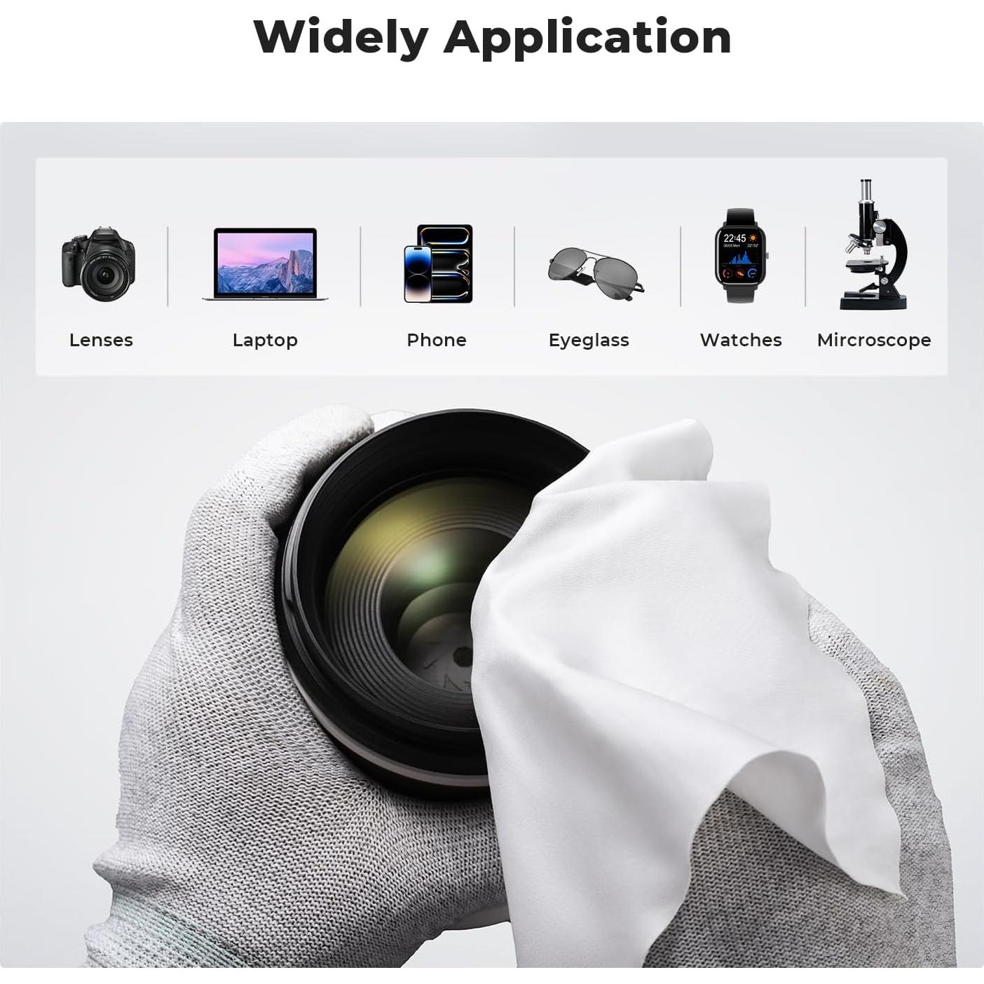 Paquete de 20 Paños de Microfibra K&F Concept 15x15cm