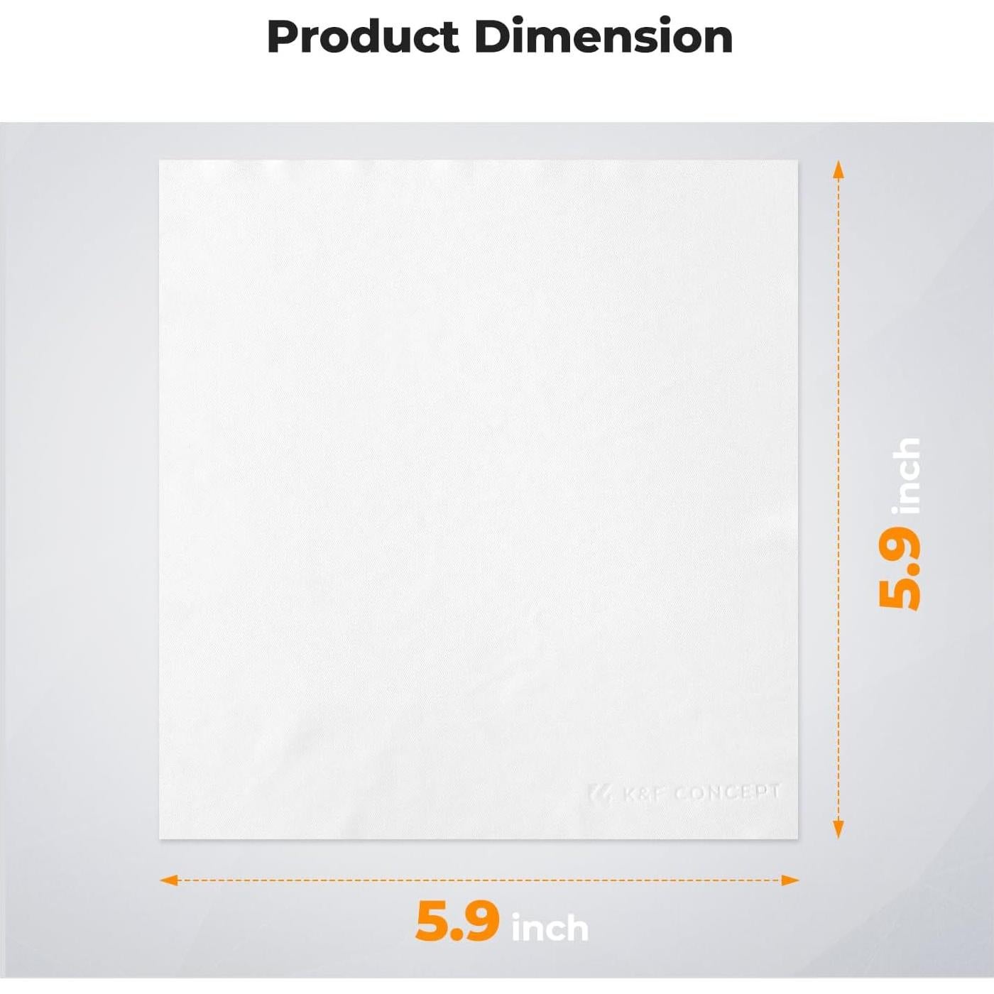 Paquete de 20 Paños de Microfibra K&F Concept 15x15cm