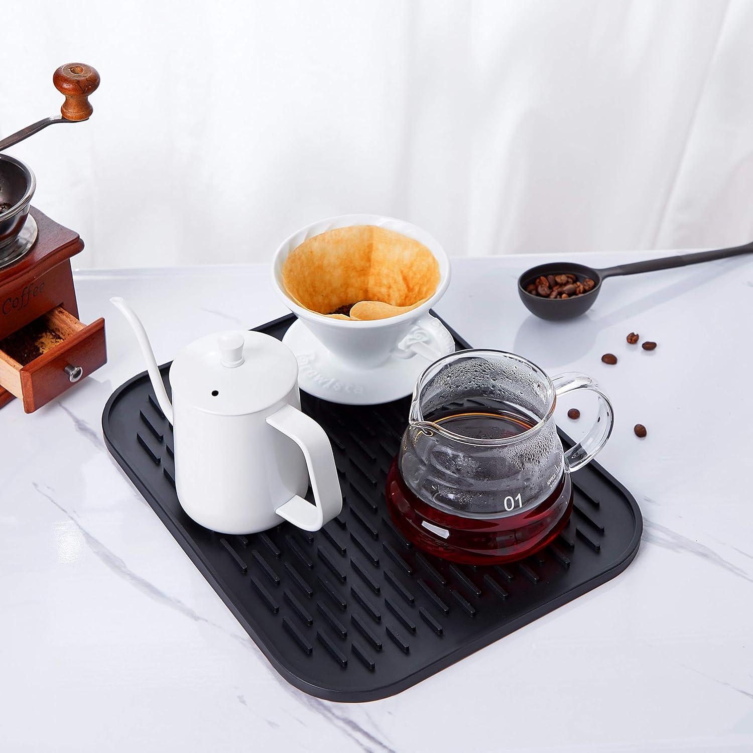 Alfombrilla de Secado de Silicona Necery 30x22.86cm Negra