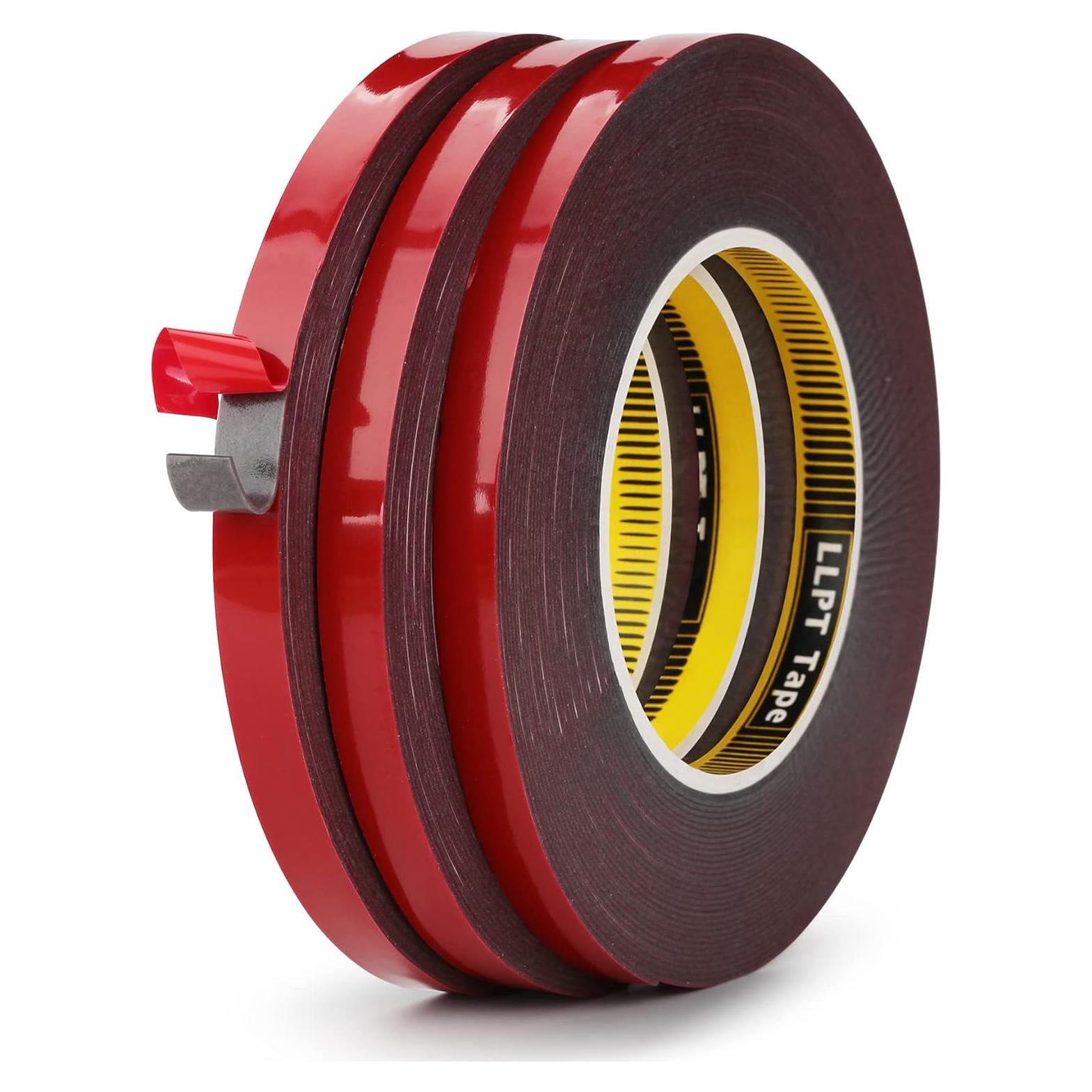 Cinta Doble Cara LLPT 1 cm x 32.9 m Resistente al Clima