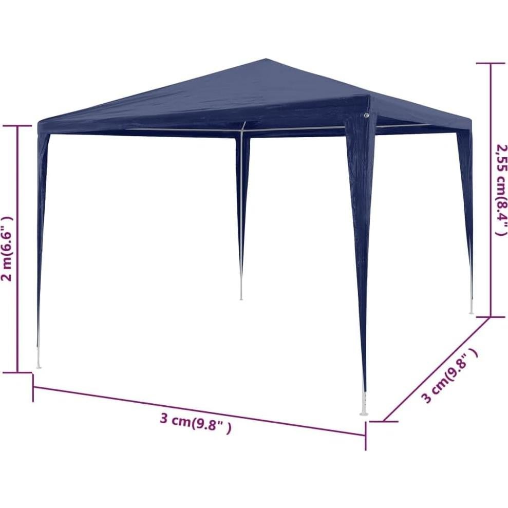 Carpa de Canopy Azul QINXIXINAIXI 3.05m x 3.05m Impermeable