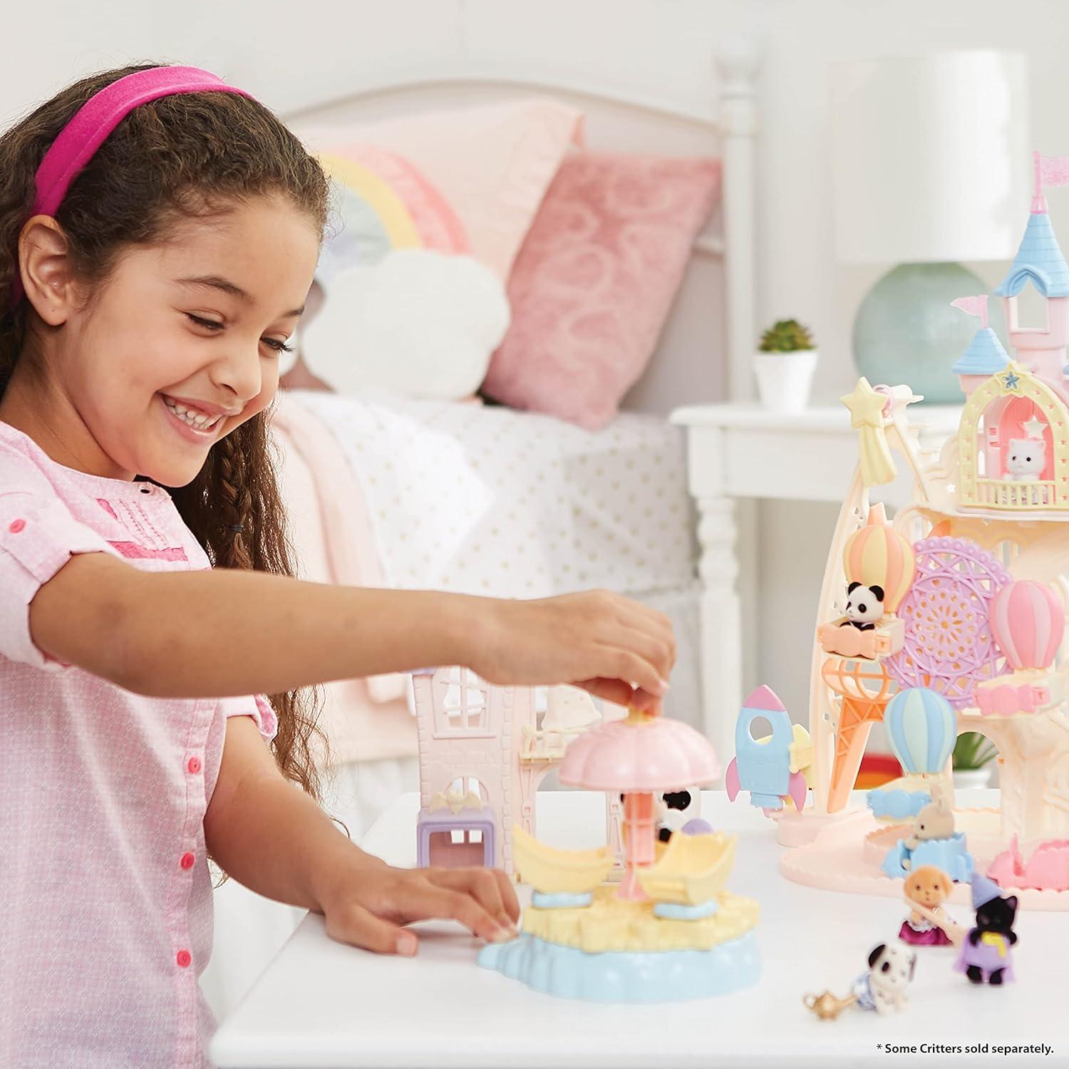 Carrusel Estrella Bebé Calico Critters con Pookie Panda