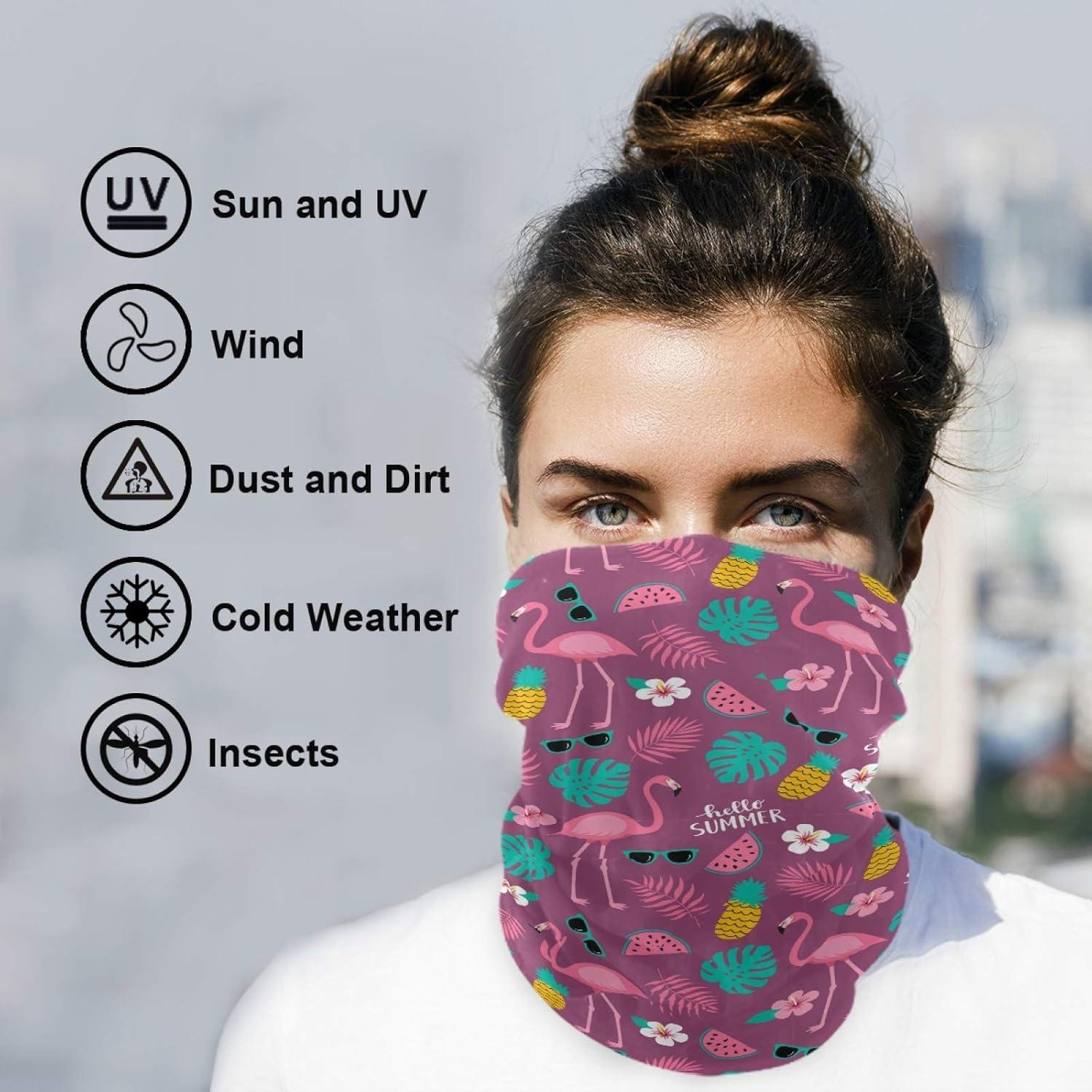 Bufanda Multifuncional VISESUNNY para Hombres y Mujeres - 48x24 cm