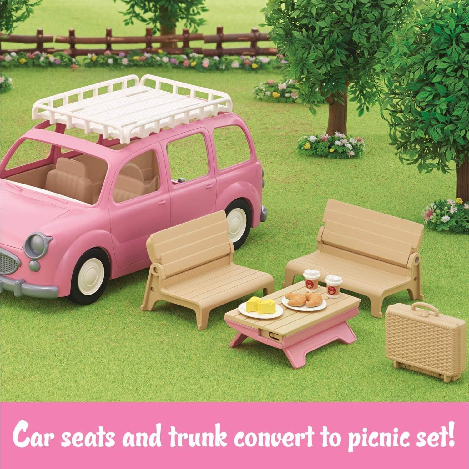 Furgoneta de Picnic Familiar Calico Critters - Juguete Rosa