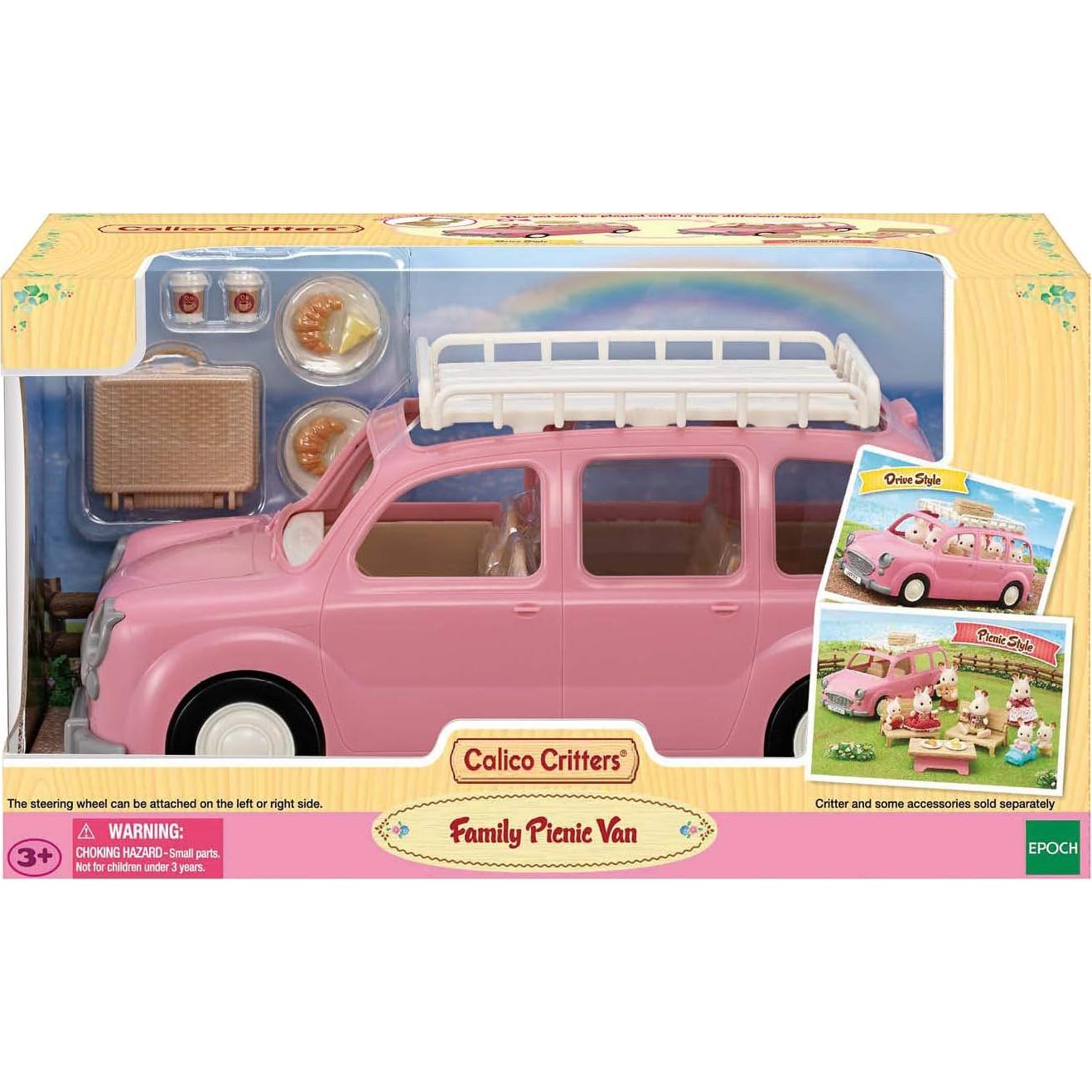 Furgoneta de Picnic Familiar Calico Critters - Juguete Rosa
