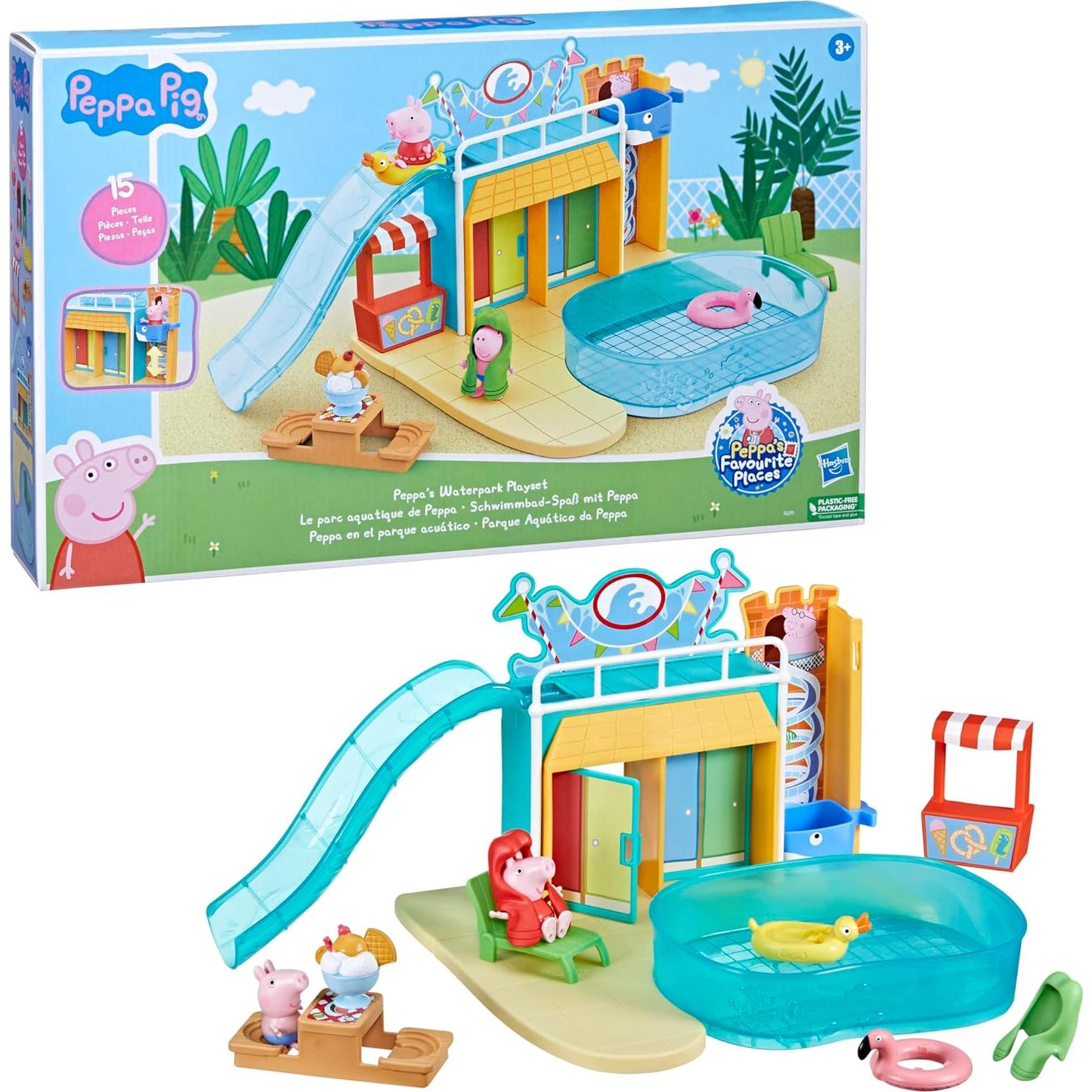 Juego de Agua Peppa Pig con 2 Figuras y Accesorios