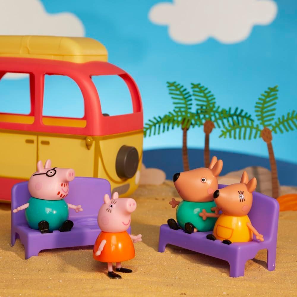 Campervan Peppa Pig Visita Australia con 8 Figuras