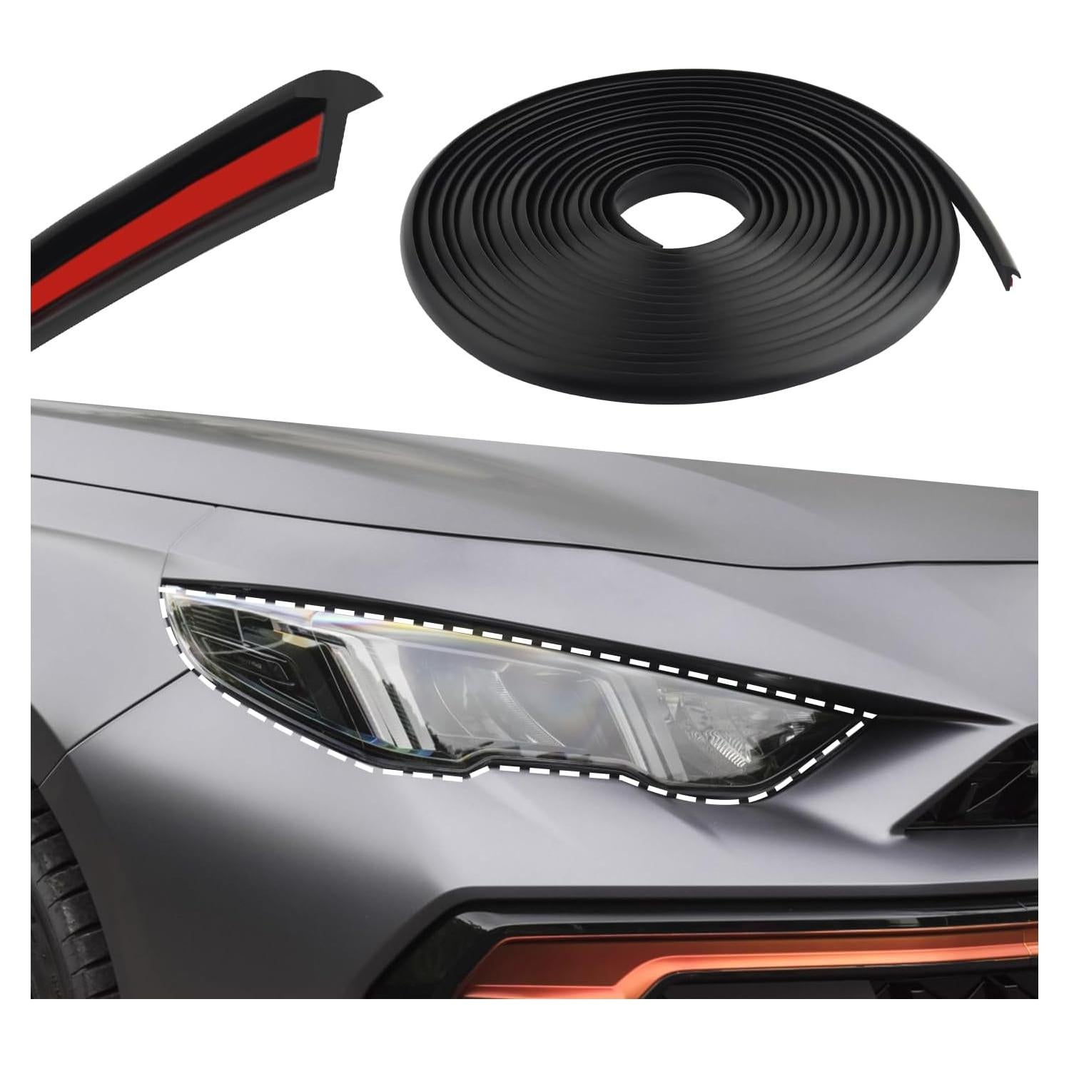 Tira de Sellado de Goma Carleef Tipo T 5M 6mm para Automóviles