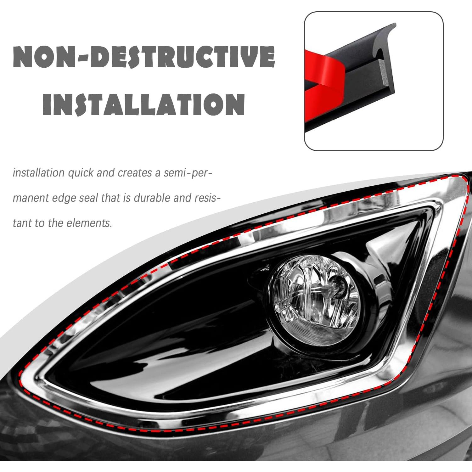 Tira de Sellado de Goma Carleef Tipo T 5M 6mm para Automóviles