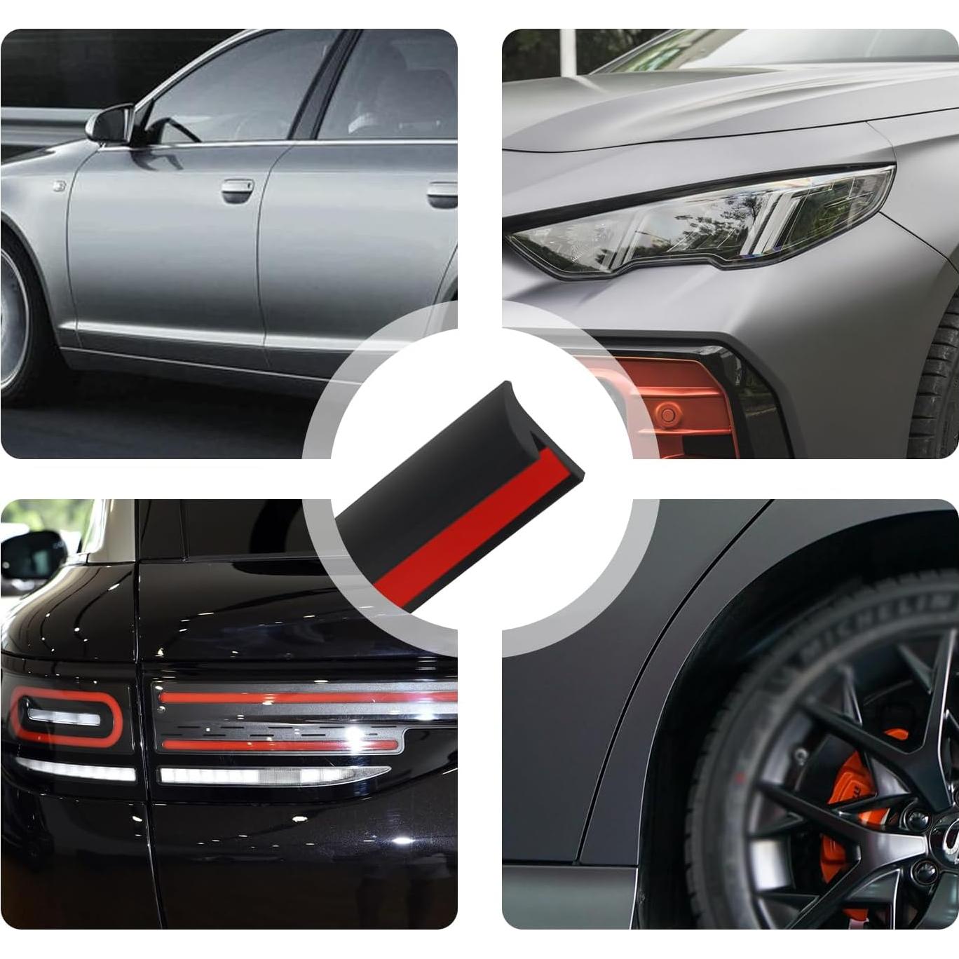 Tira de Sellado de Goma Carleef Tipo T 5M 6mm para Automóviles