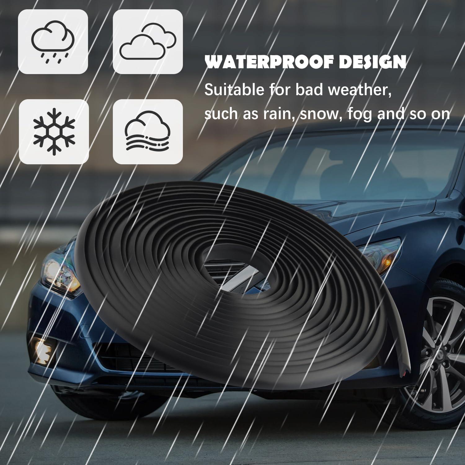 Tira de Sellado de Goma Carleef Tipo T 5M 6mm para Automóviles