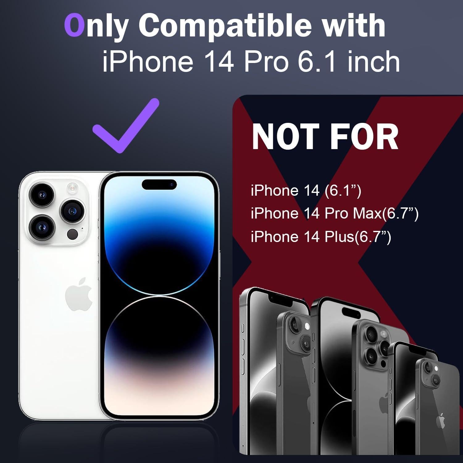 Funda DEERLAMN para iPhone 14 Pro 6.1" a prueba de golpes