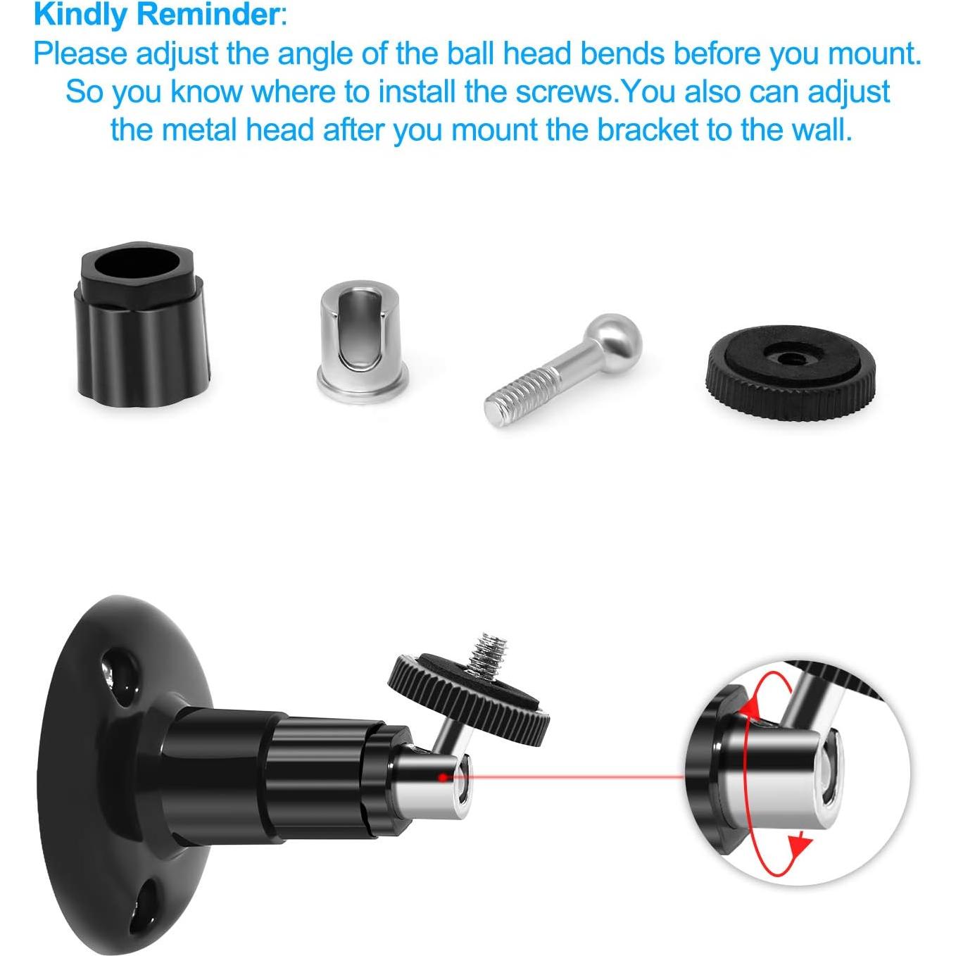 Soporte de Pared FastSnail para Wyze Cam Pan y V3 - Negro