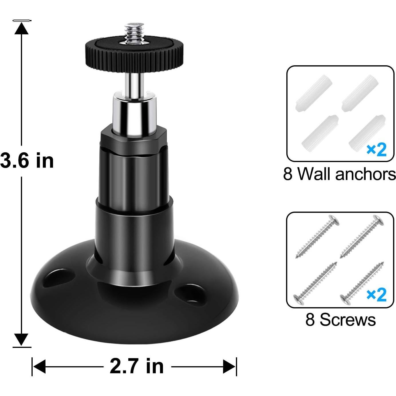 Soporte de Pared FastSnail para Wyze Cam Pan y V3 - Negro