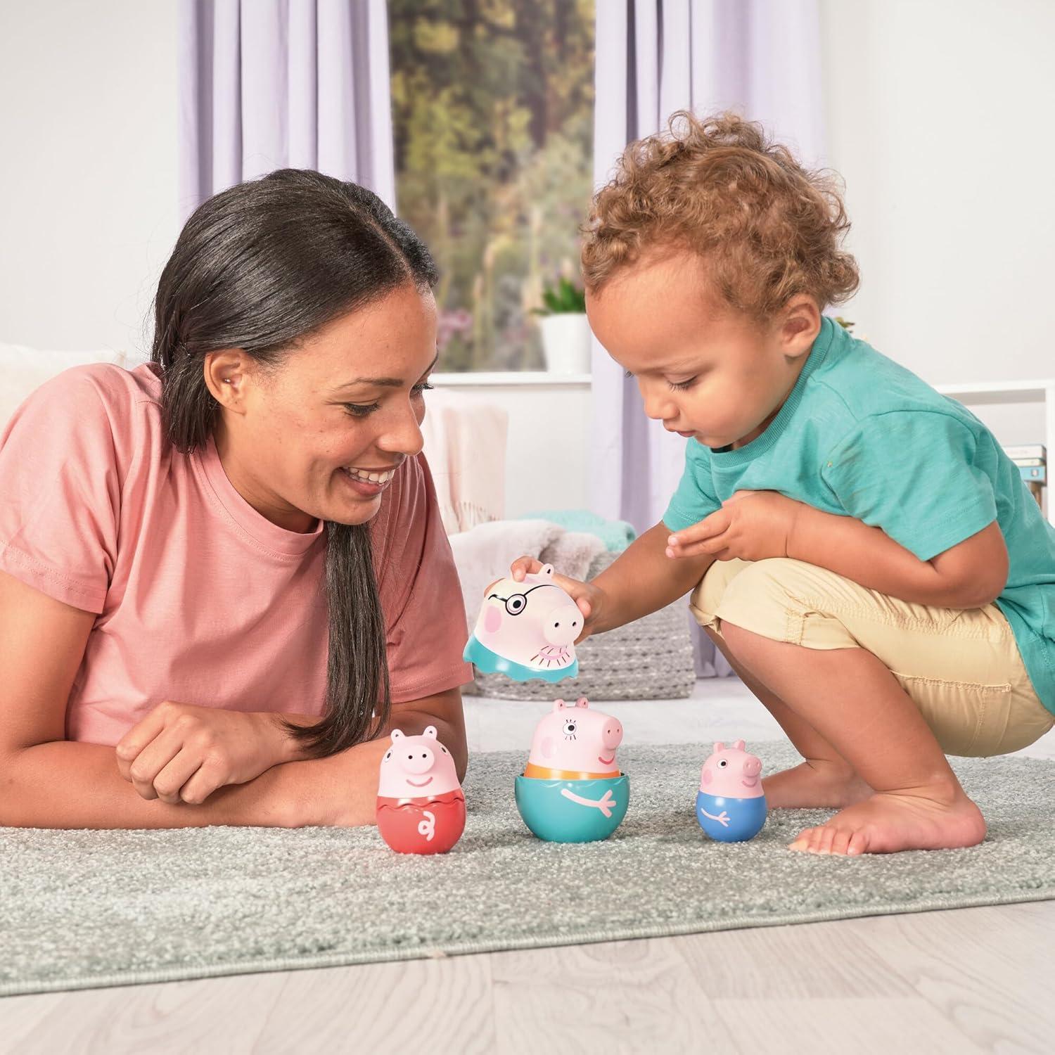 Familia Anidada Peppa Pig Toomies - Juguetes de Baño 18+ Meses