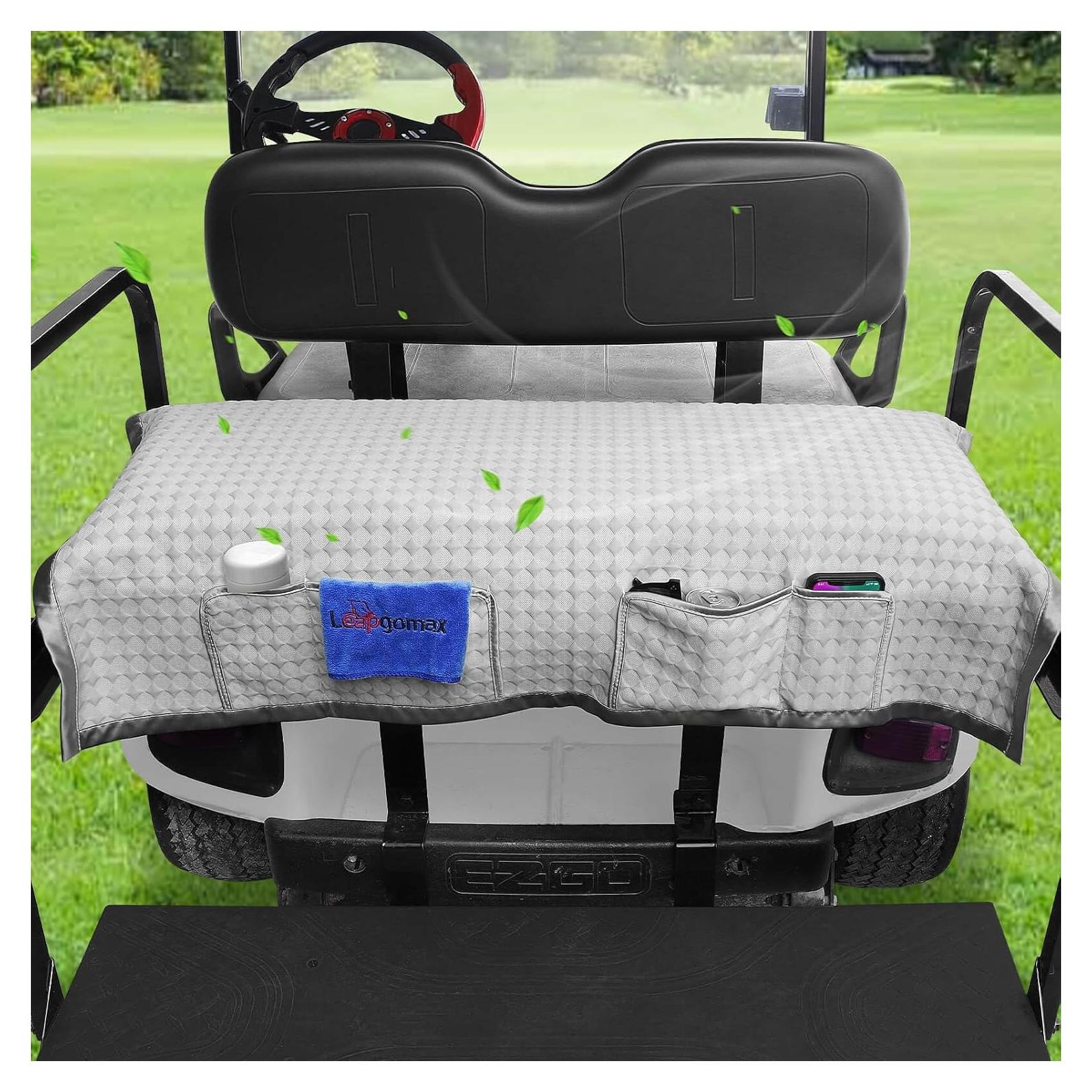 Funda de Asiento Trasero para Carro de Golf LEAPGOMAX Gris