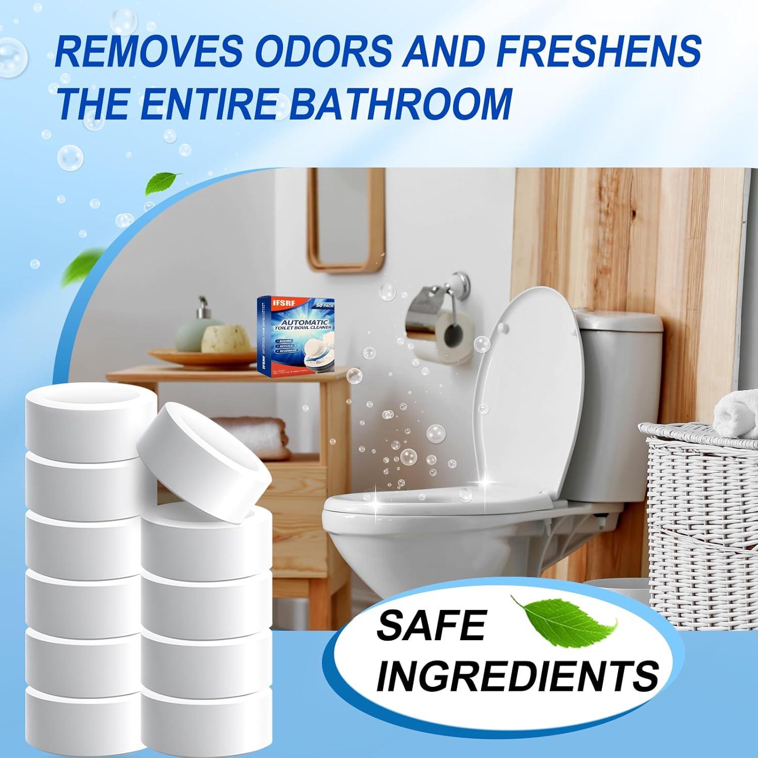 Tabletas Limpiadoras para Inodoro - 50 Unidades - Aroma Fresco