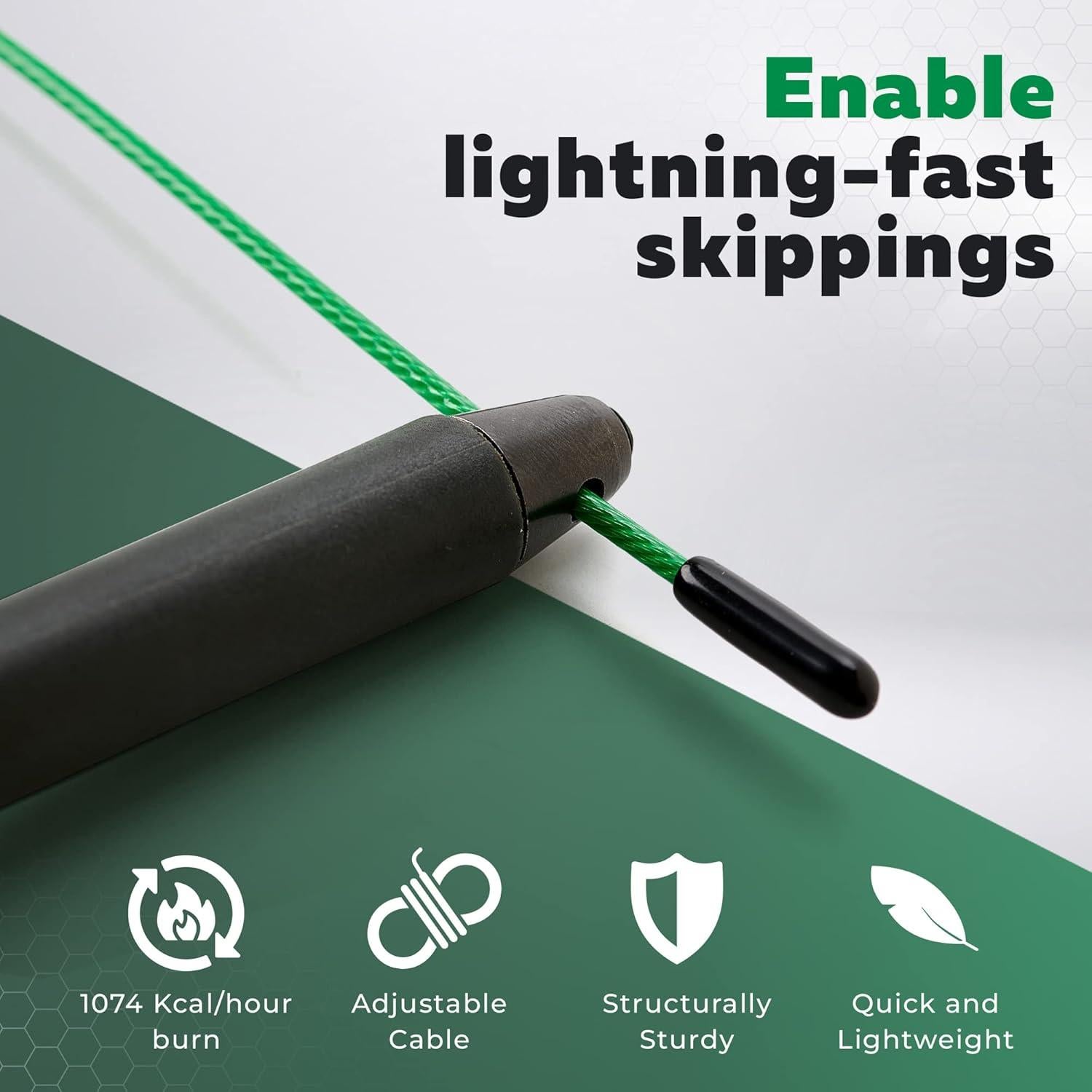 Cuerda de Saltar PICSIL Sphinx Rope Ajustable Doble Rodamiento