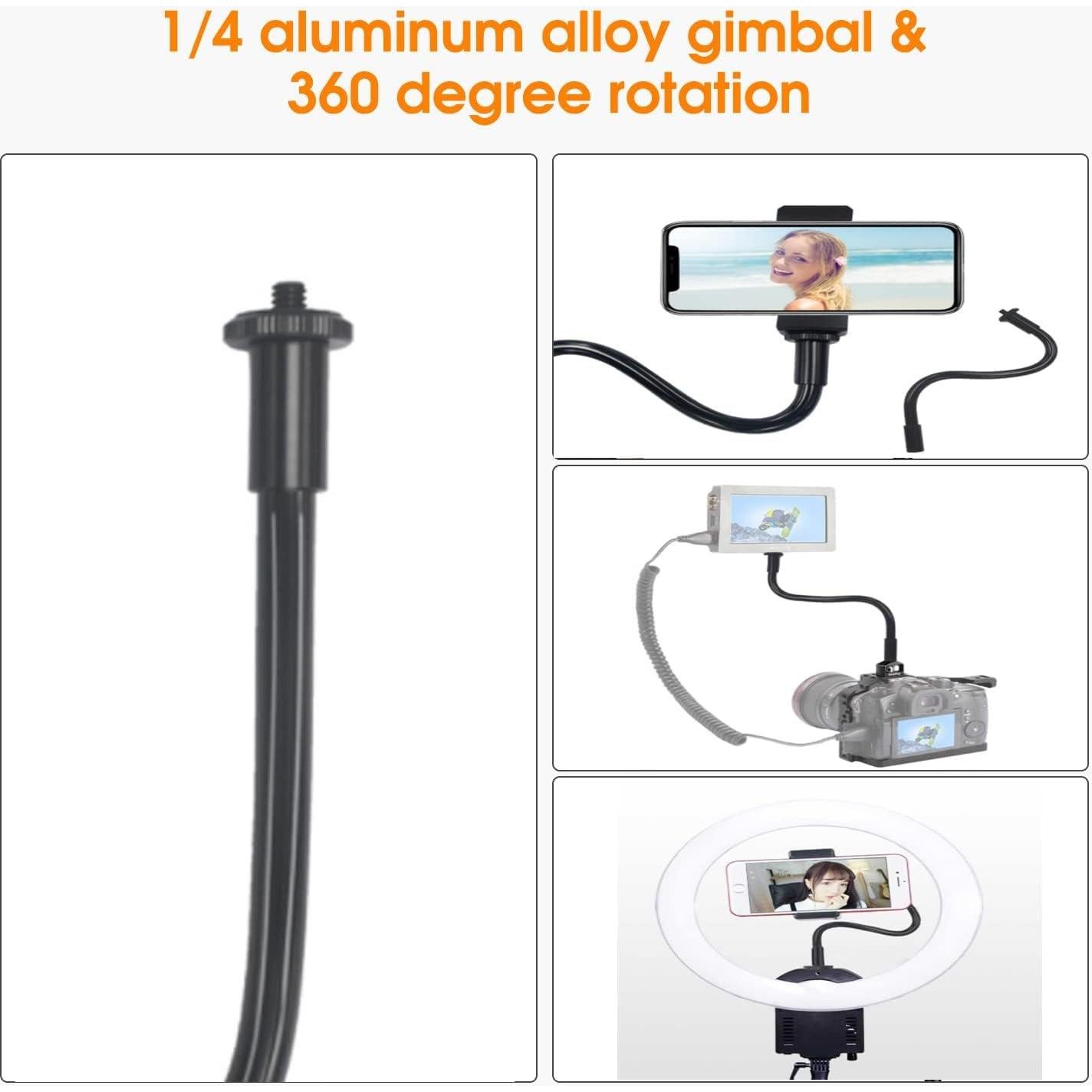 Soporte de cámara flexible KAGYOKU 11" con cabezal giratorio