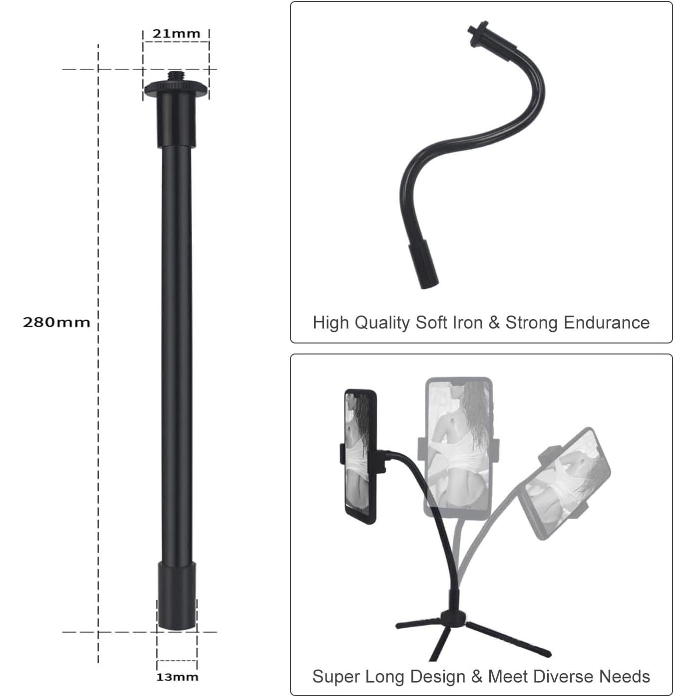 Soporte de cámara flexible KAGYOKU 11" con cabezal giratorio