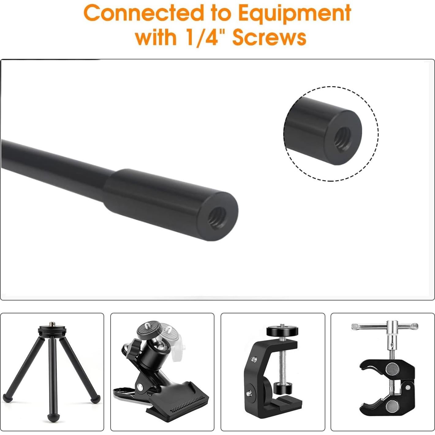 Soporte de cámara flexible KAGYOKU 11" con cabezal giratorio