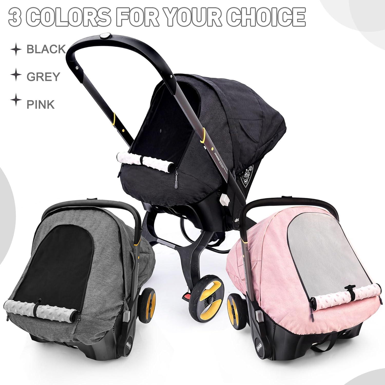 Cubierta de Asiento de Coche Impermeable Doona Bebés Negro