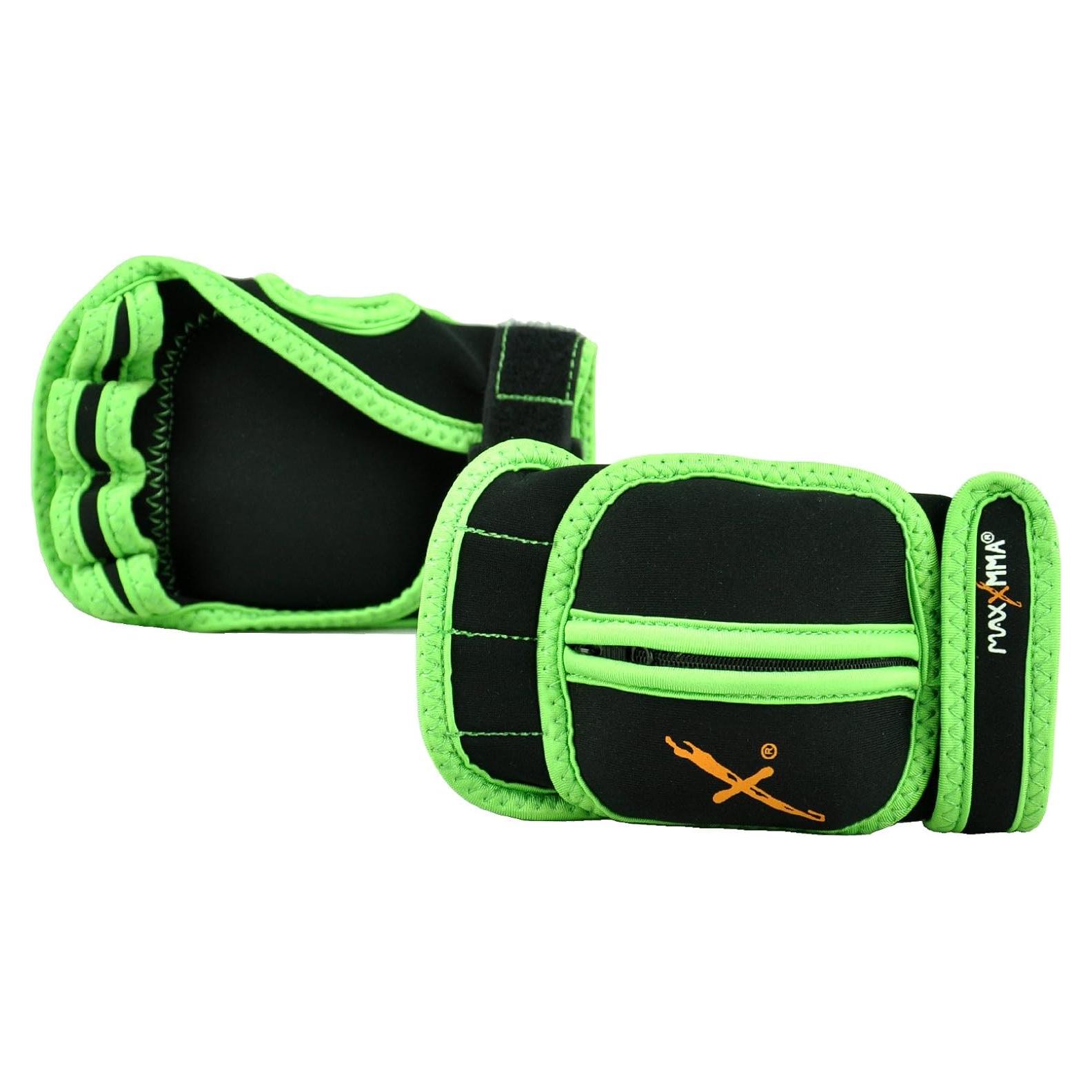 Guantes con peso ajustable MaxxMMA 0.91 kg para aeróbicos