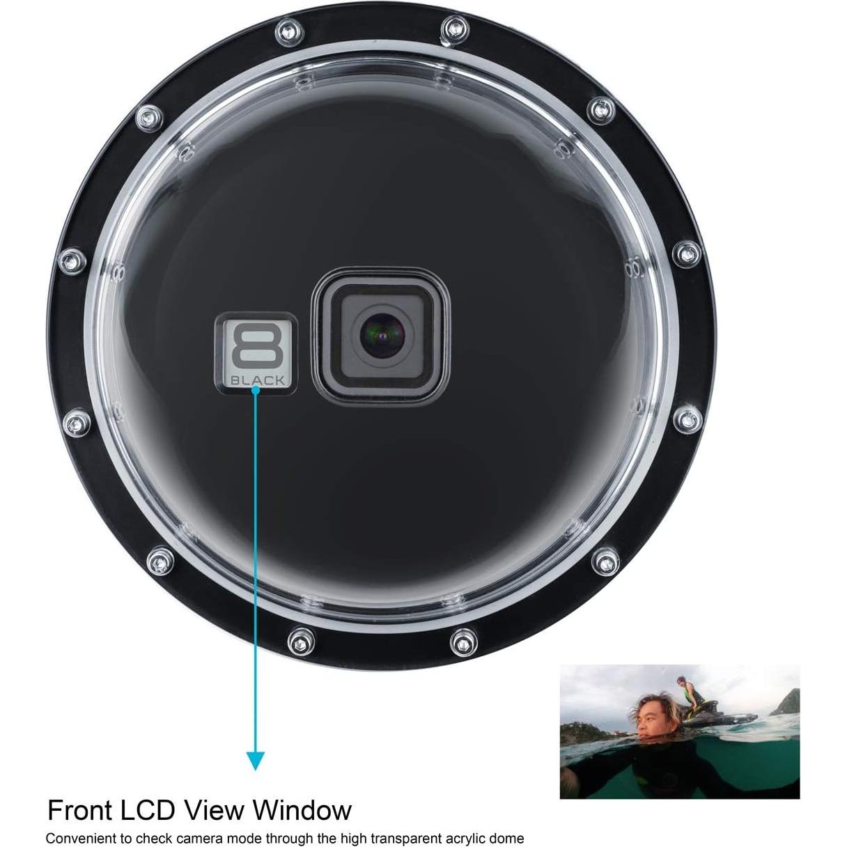 Puerto Domo SOONSUN para GoPro Hero 8 Black - 44.8m Impermeable