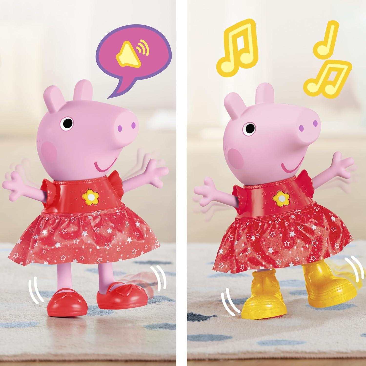 Muñeca Interactiva Peppa Pig Fiesta Charcos Fangosos 30 cm
