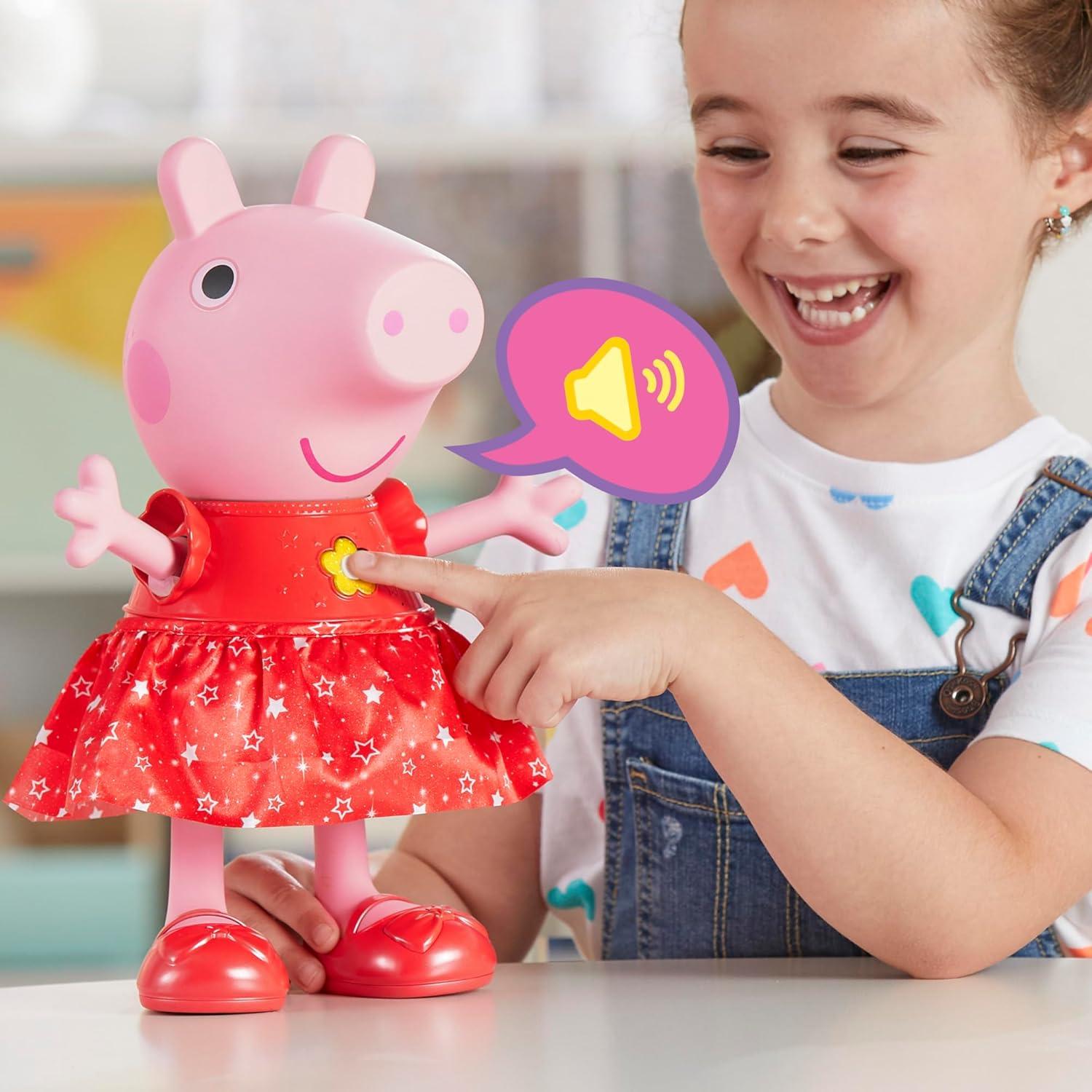 Muñeca Interactiva Peppa Pig Fiesta Charcos Fangosos 30 cm