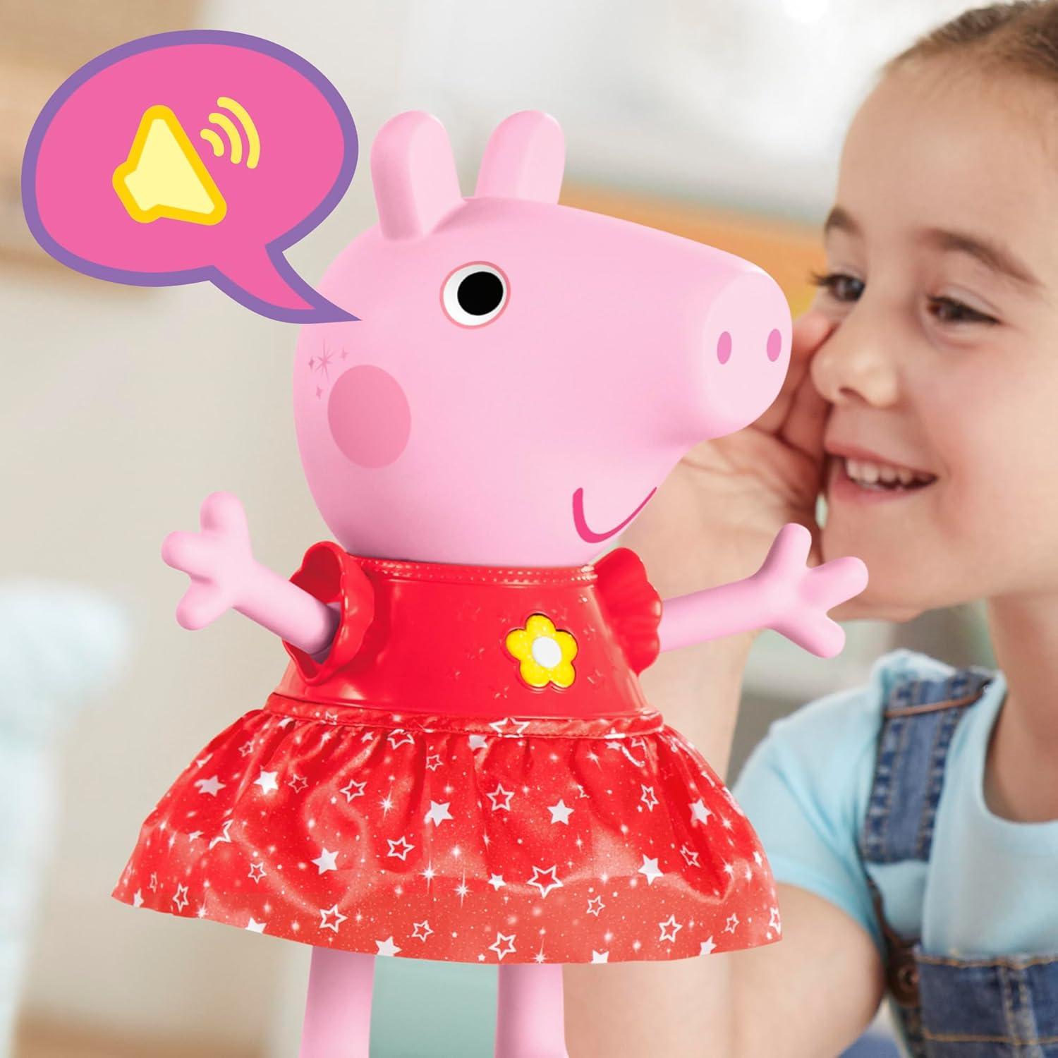 Muñeca Interactiva Peppa Pig Fiesta Charcos Fangosos 30 cm