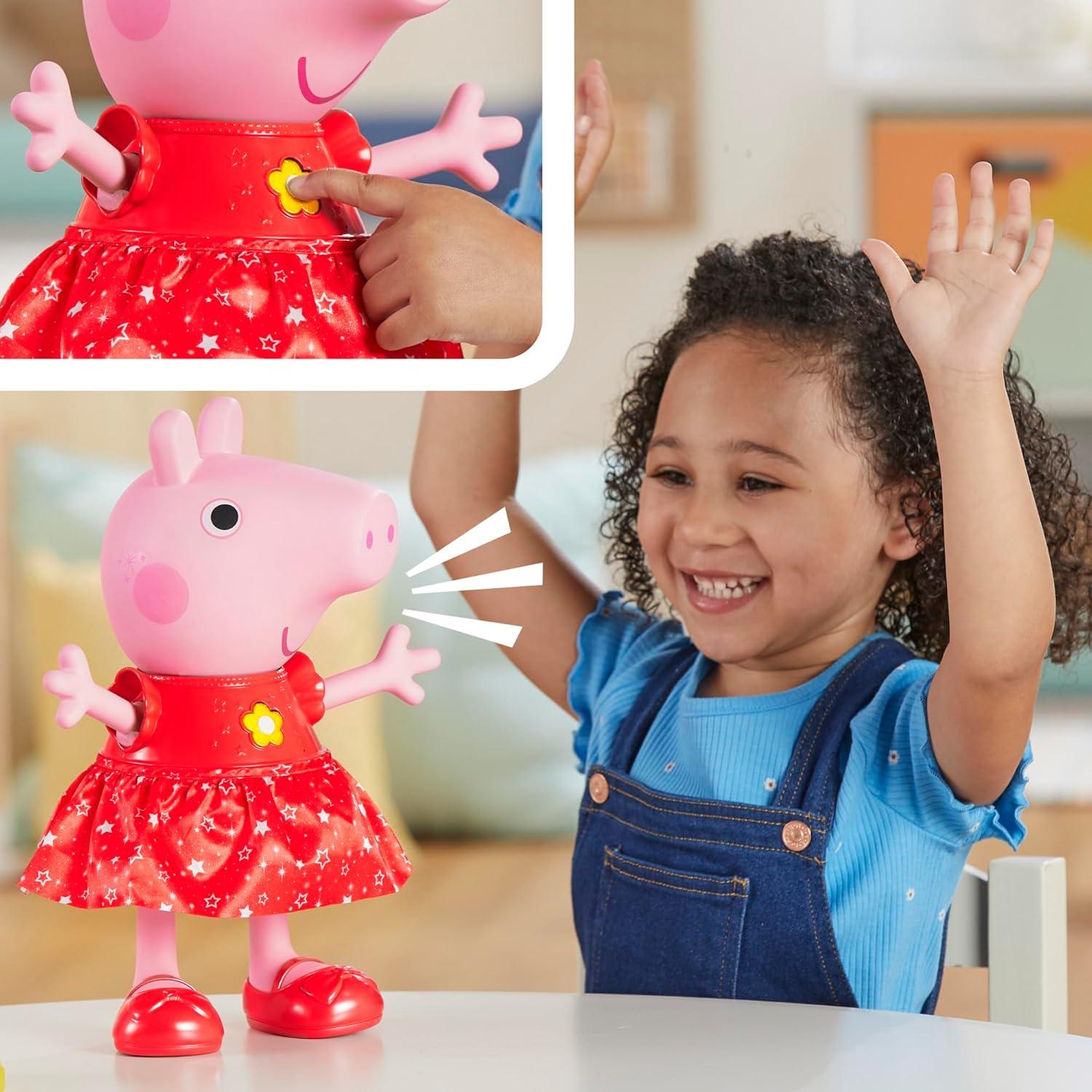 Muñeca Interactiva Peppa Pig Fiesta Charcos Fangosos 30 cm