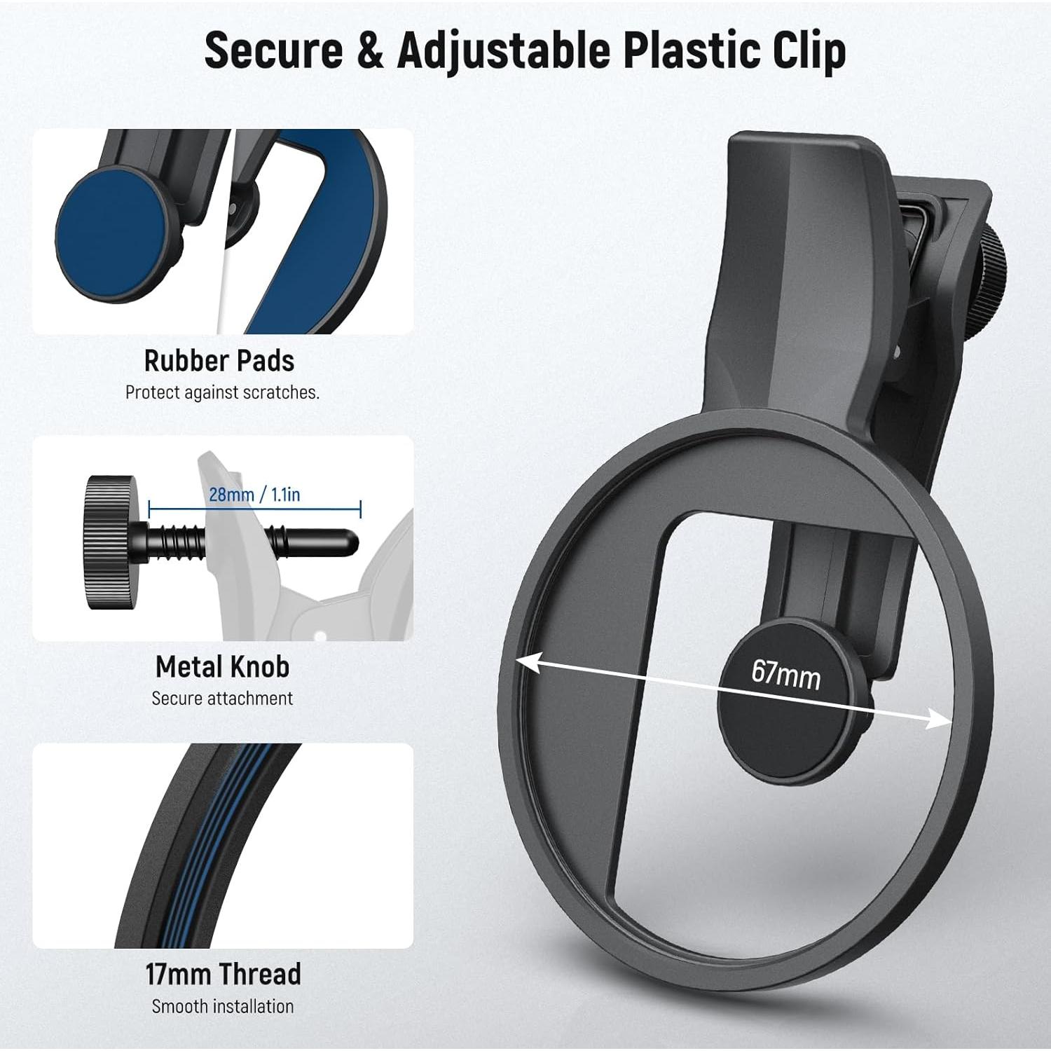 Filtro ND Variable 67mm NEEWER para iPhone ND2-32 Clip On