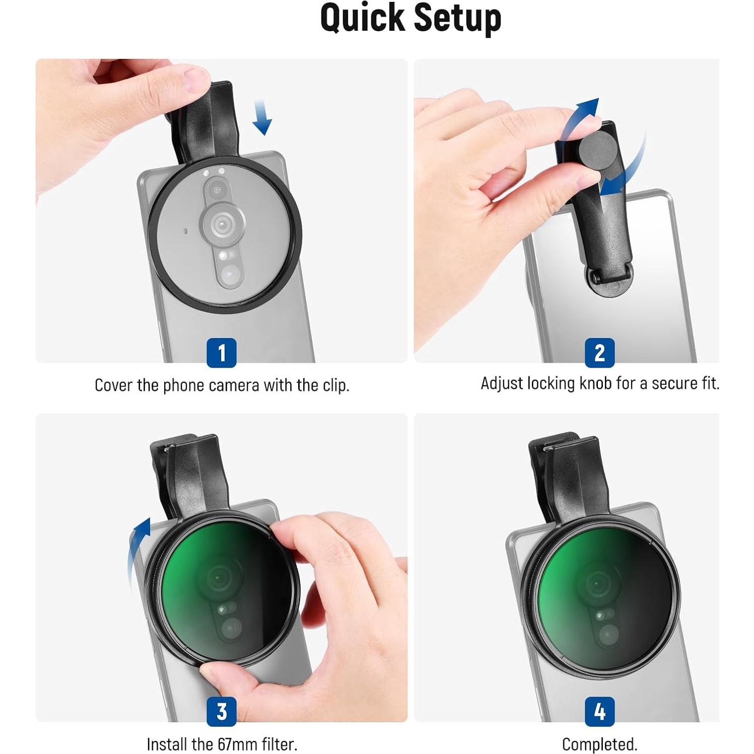 Filtro CPL NEEWER 67mm para Teléfono Android - Accesorio Fotografía