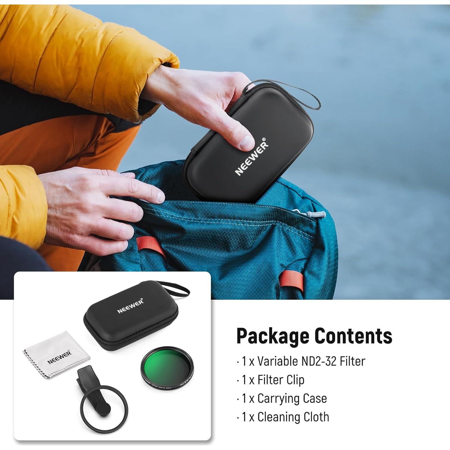 Filtro ND Variable NEEWER 67mm para Teléfono Android ND2-32