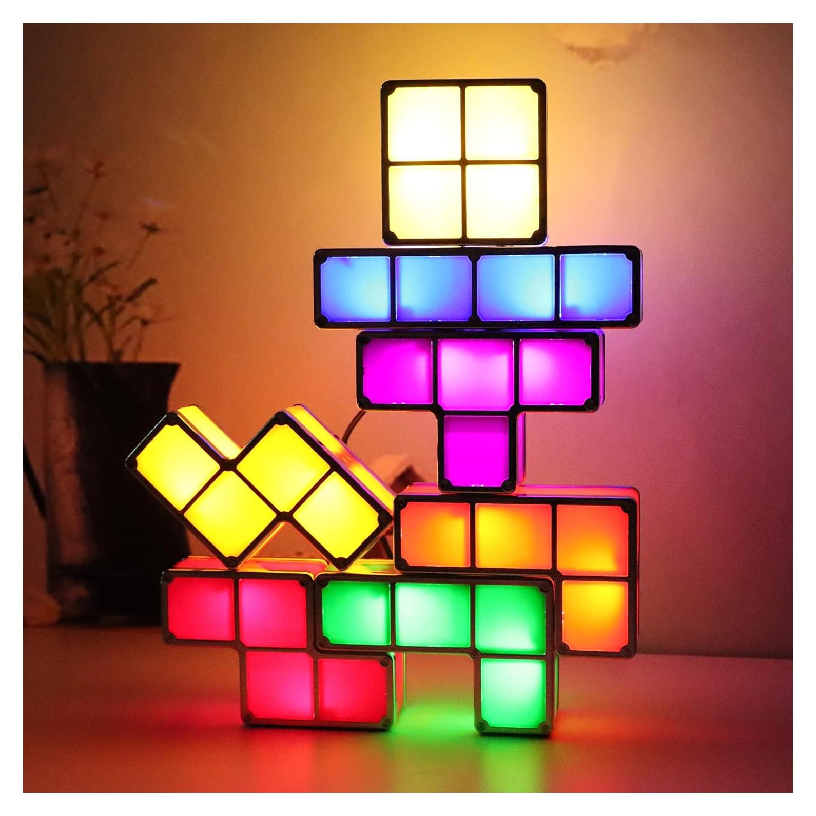 Luz Nocturna LED Apilable VEEKI 7 Colores USB para Niños