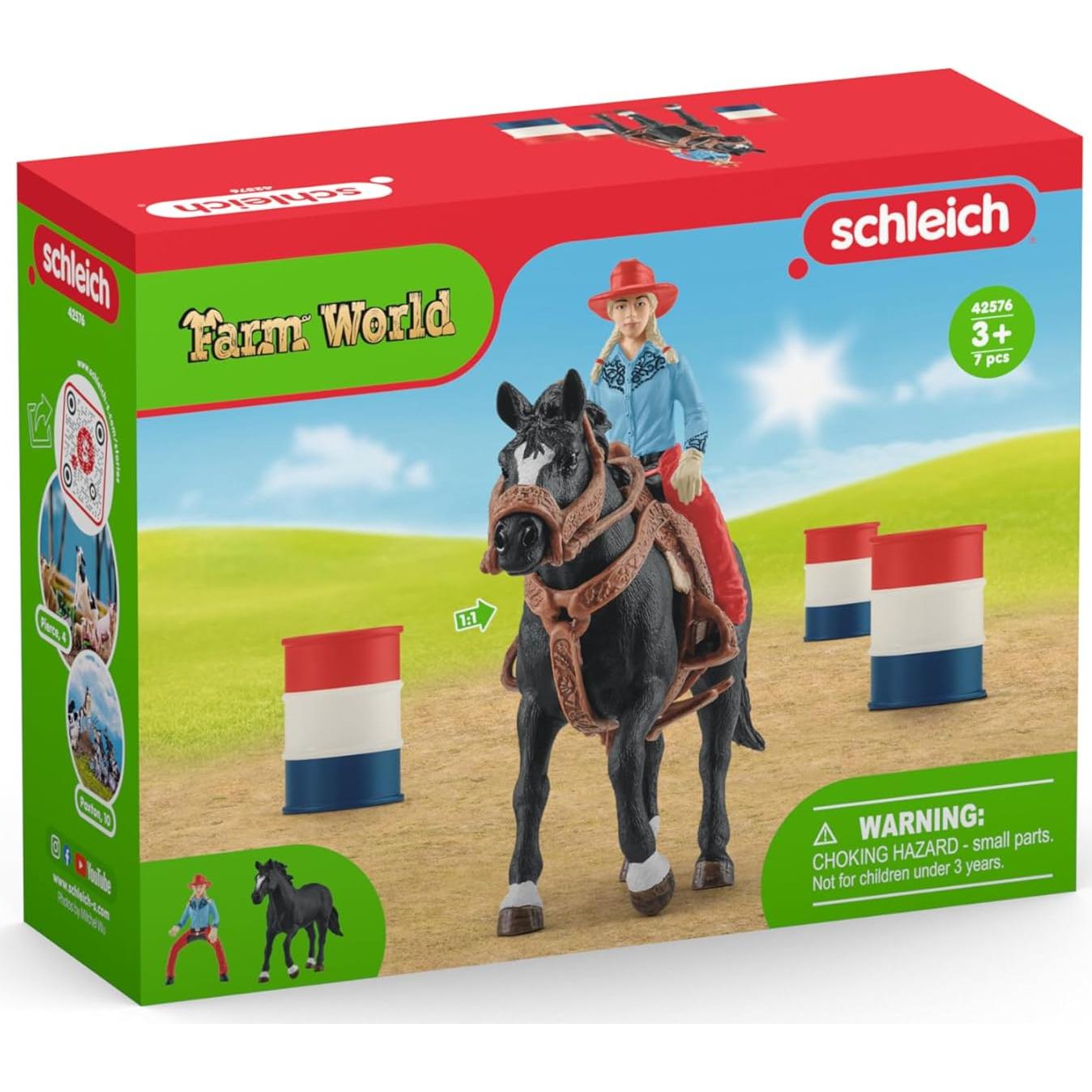 Schleich Set Carreras de Barriles 7 Piezas para Niños
