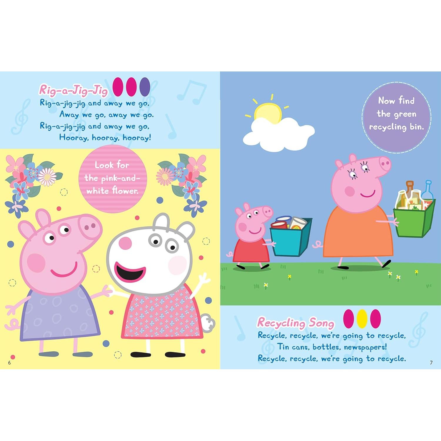 Peppa Pig - Sing with Peppa! Microphone and Look and Find Sound Activity Book Set - PI Kids (Play-A-Song)