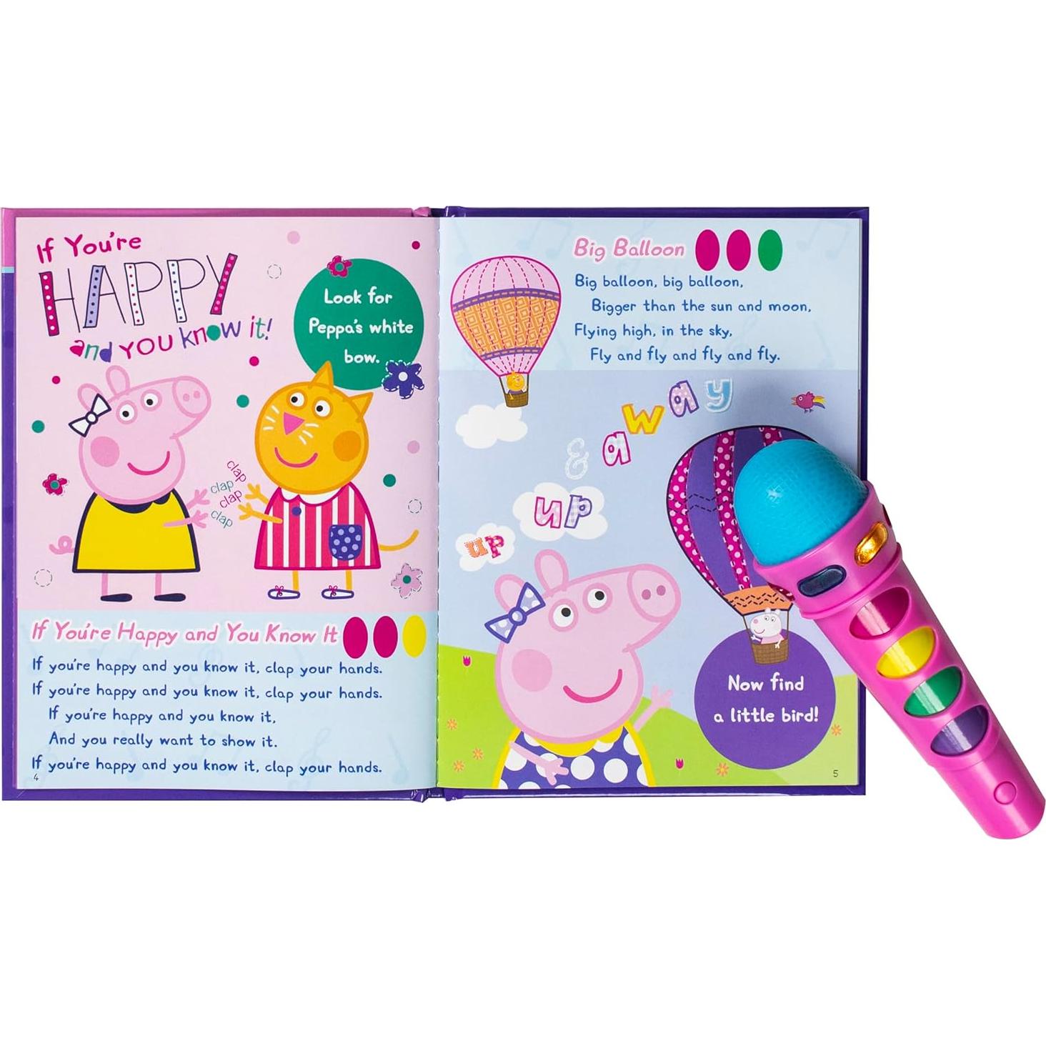 Peppa Pig - Sing with Peppa! Microphone and Look and Find Sound Activity Book Set - PI Kids (Play-A-Song)
