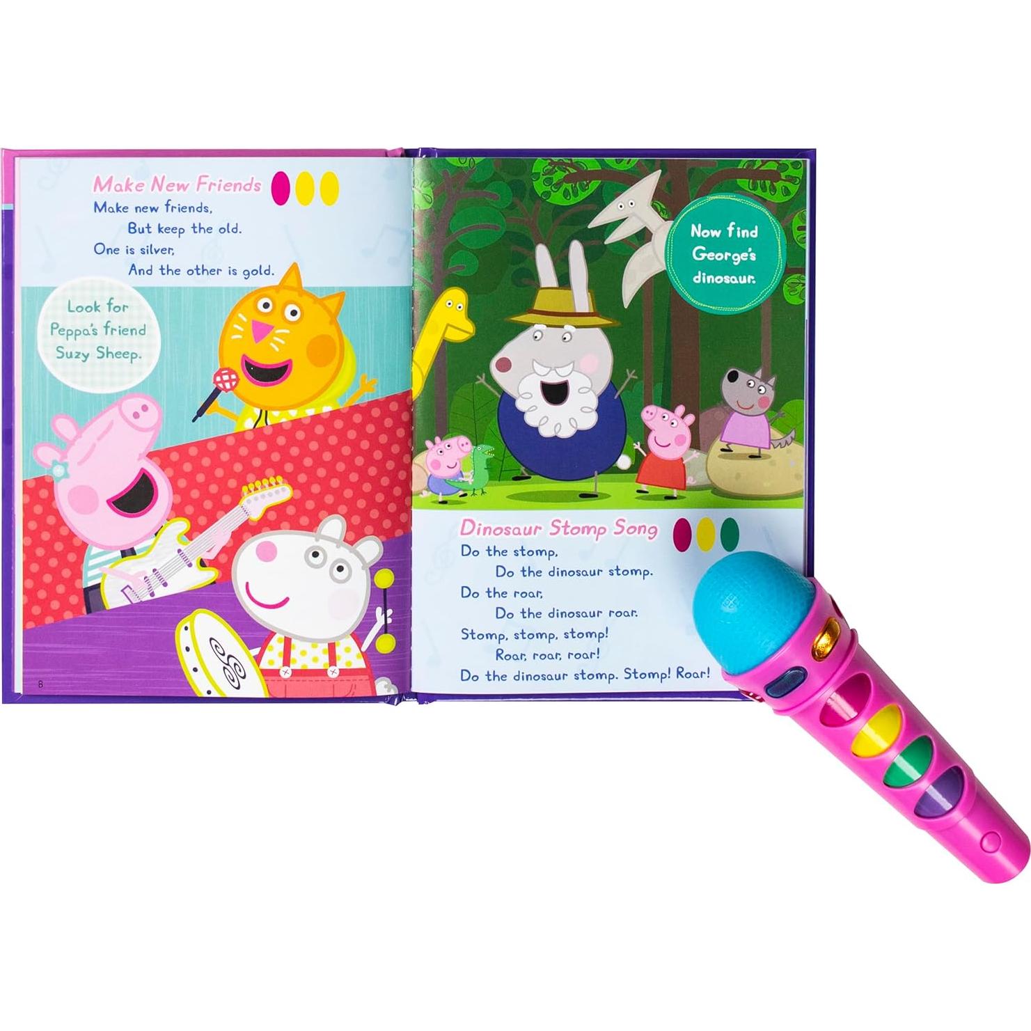 Peppa Pig - Sing with Peppa! Microphone and Look and Find Sound Activity Book Set - PI Kids (Play-A-Song)