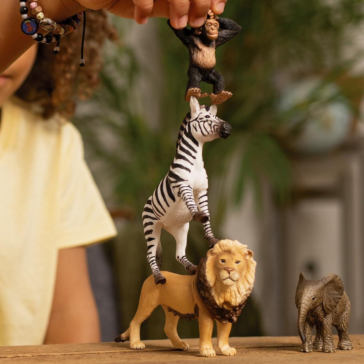 Juego de Animales Silvestres Schleich - 4 Piezas para 3+