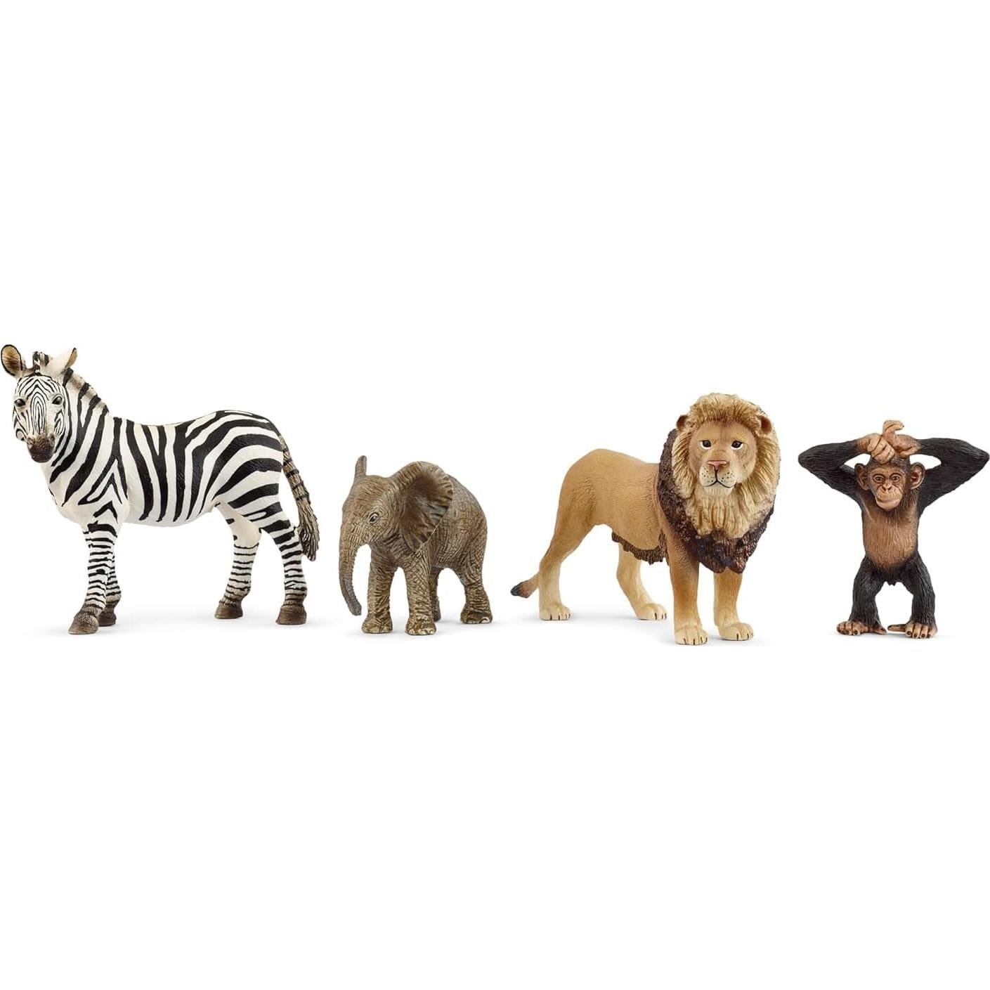 Juego de Animales Silvestres Schleich - 4 Piezas para 3+