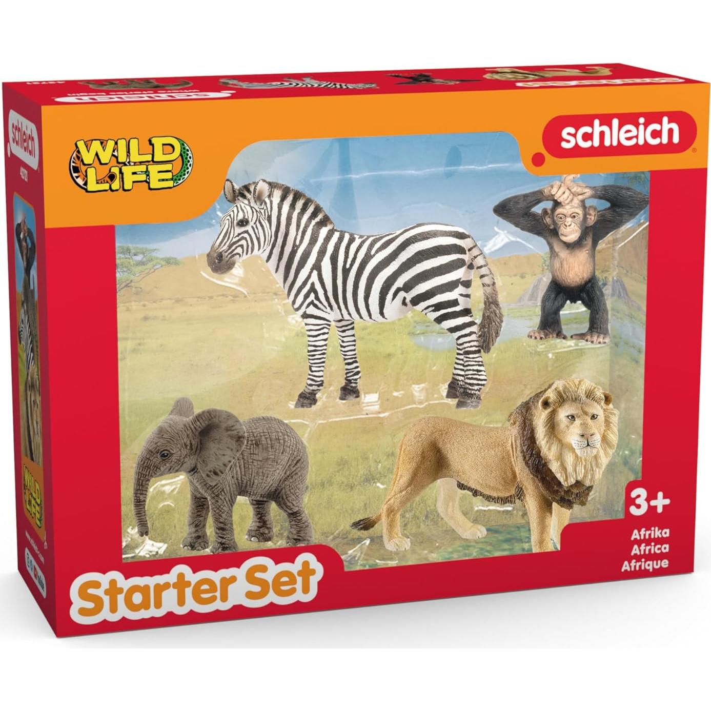 Juego de Animales Silvestres Schleich - 4 Piezas para 3+
