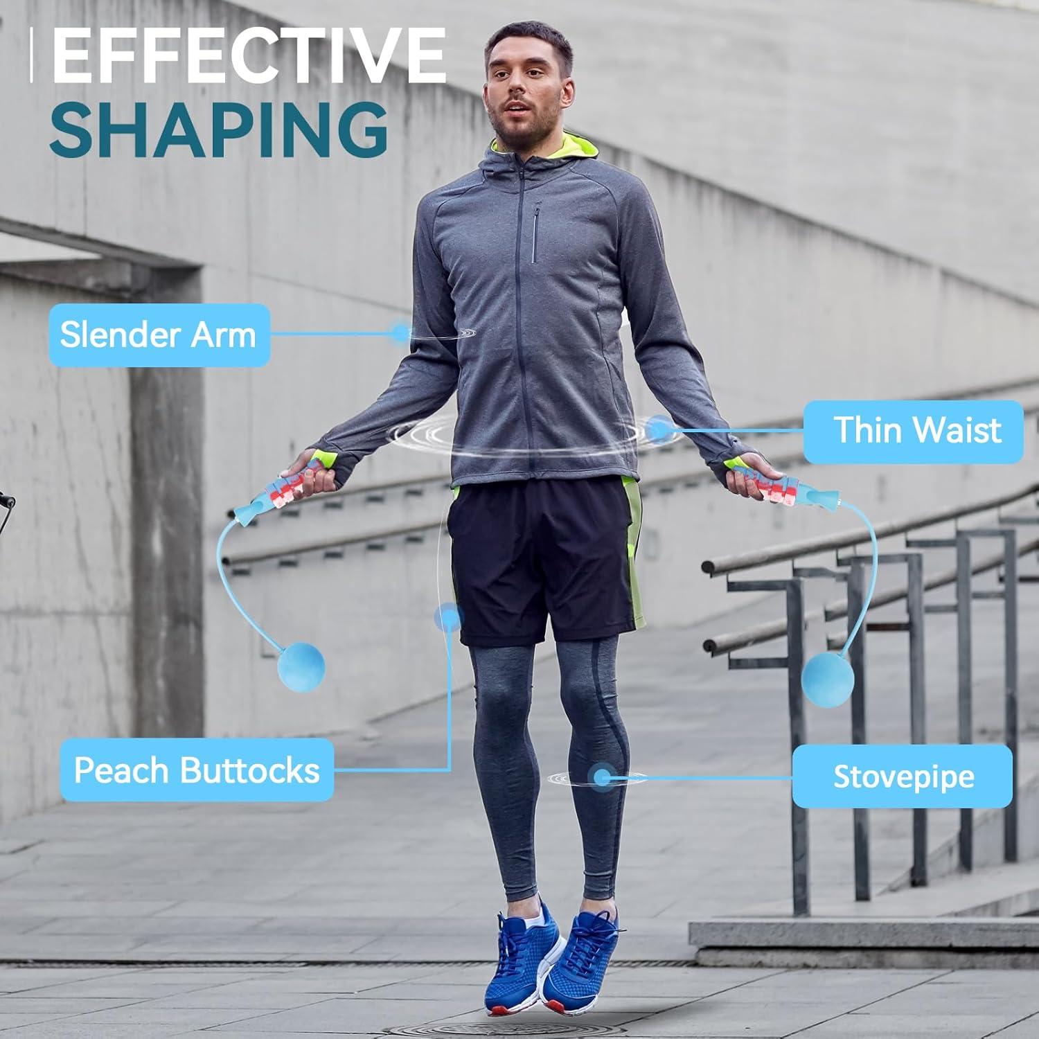 Cuerda de Salto Sin Cuerda VOPOCO Ajustable para Fitness