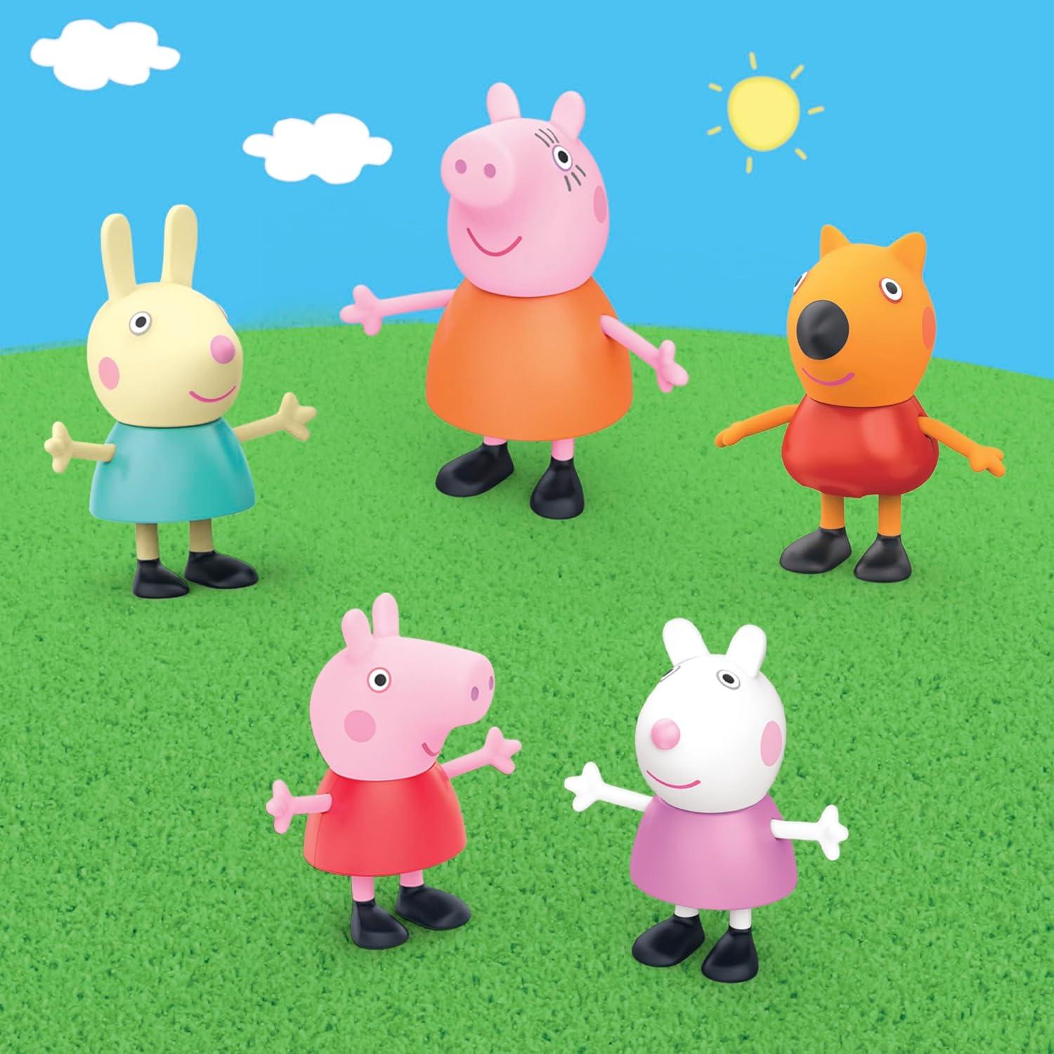 Juego de Vehículos Peppa Pig con 5 Figuras - Juguetes 3+