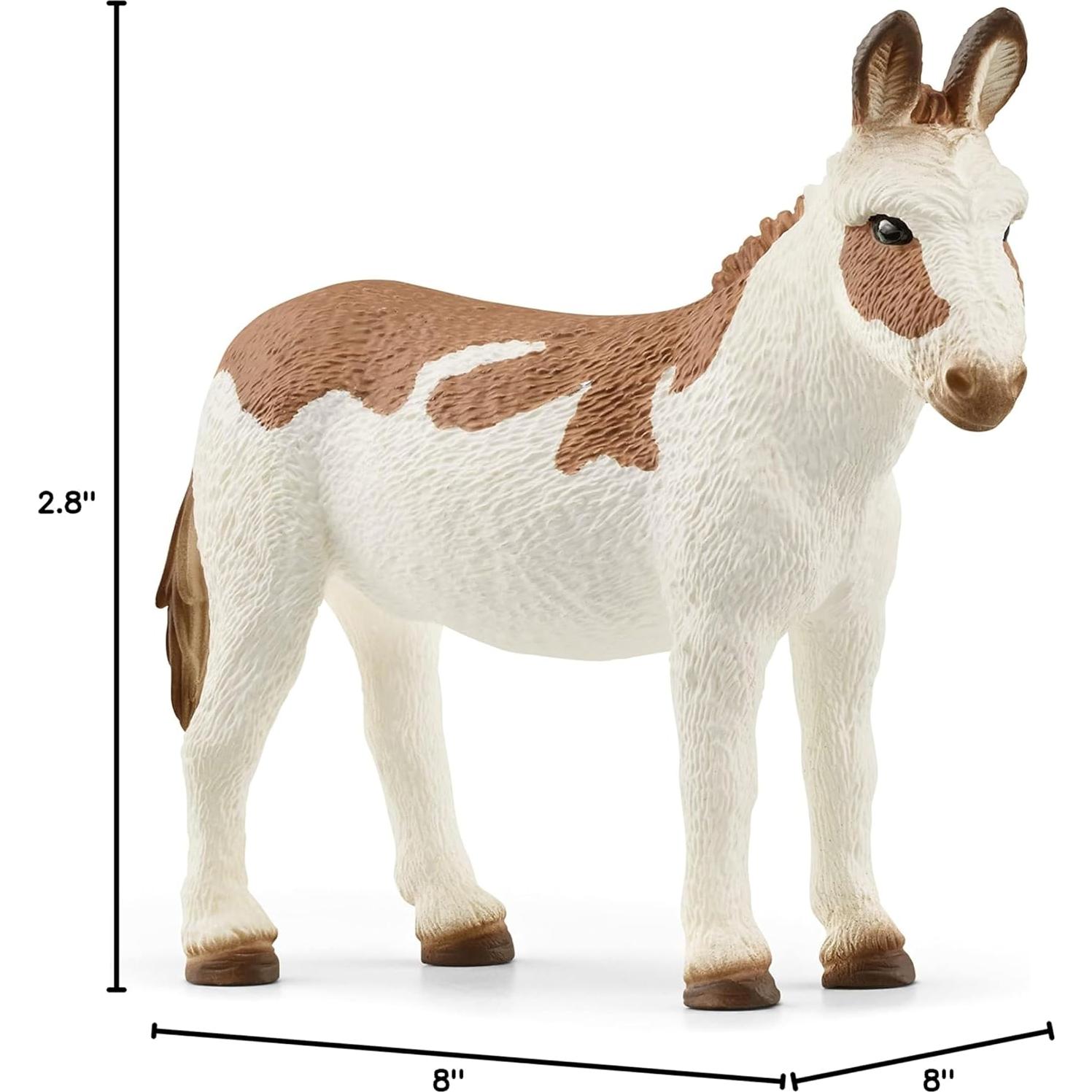 Figurita Burro Americano Manchado Schleich 6.35 cm Detallado